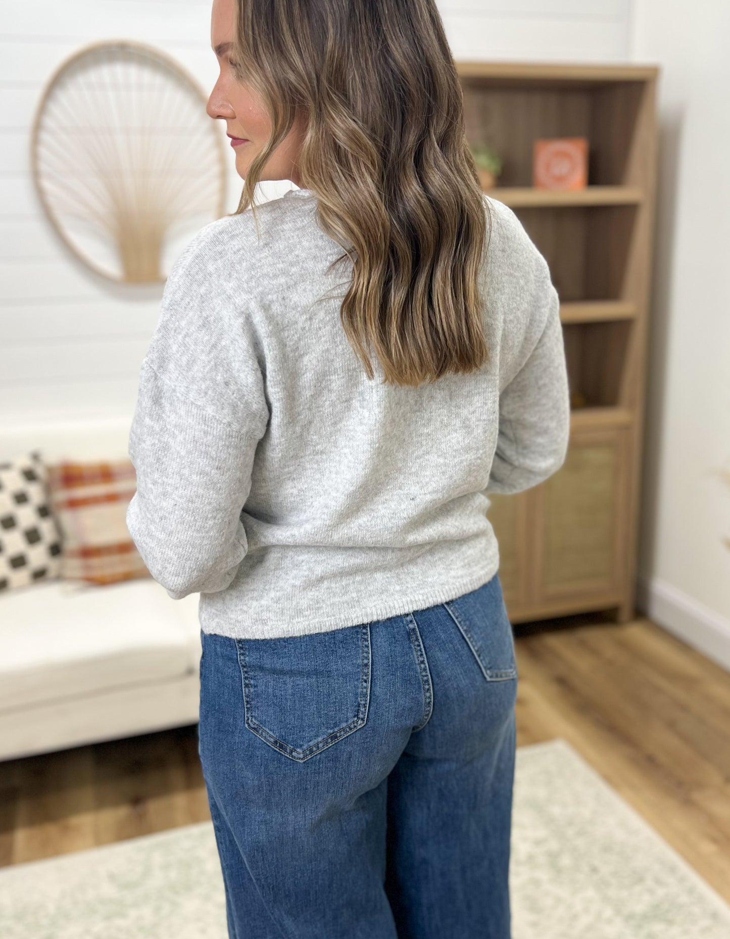 Favorite Cardigan- Light Grey