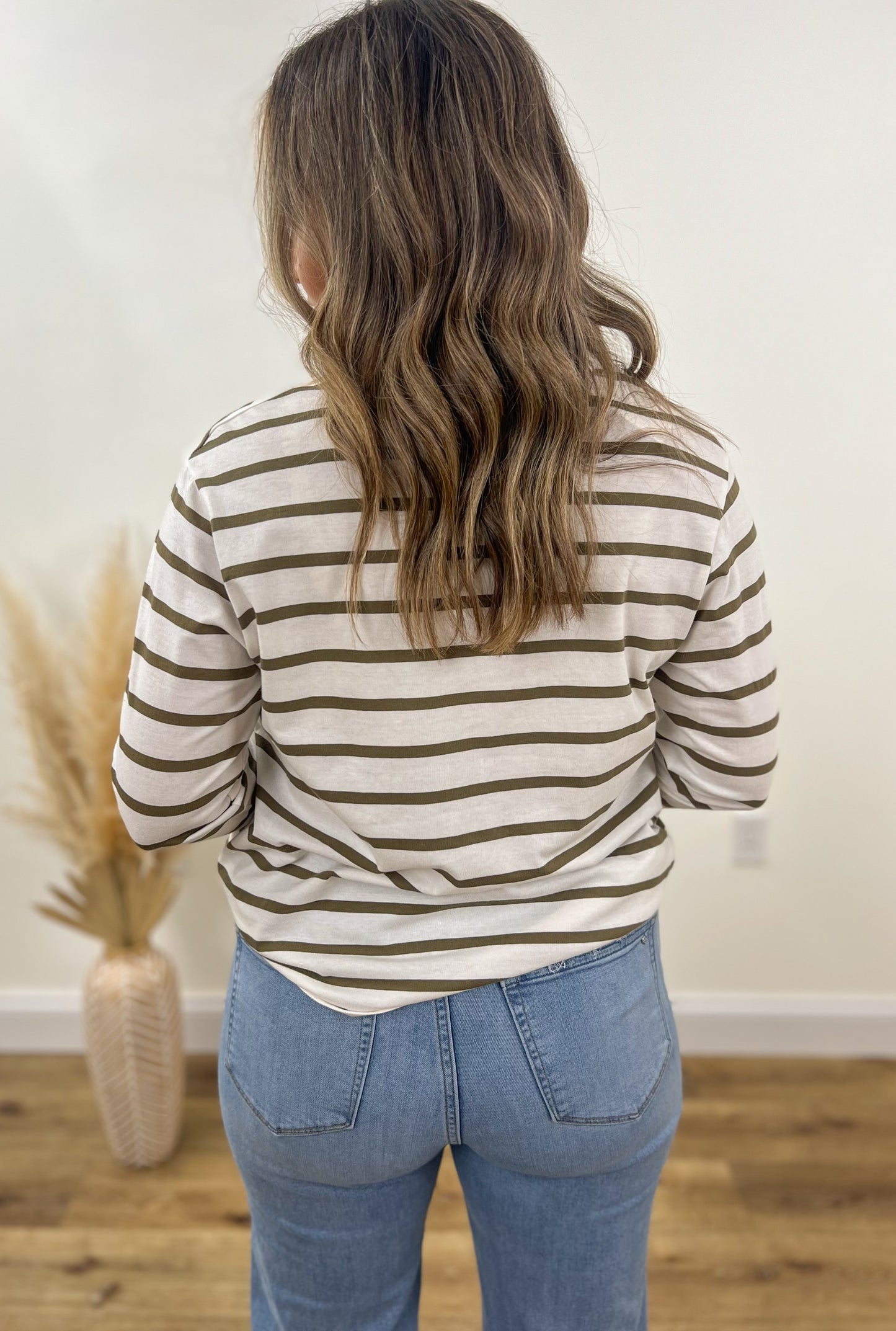Olive Stripes T-Shirt