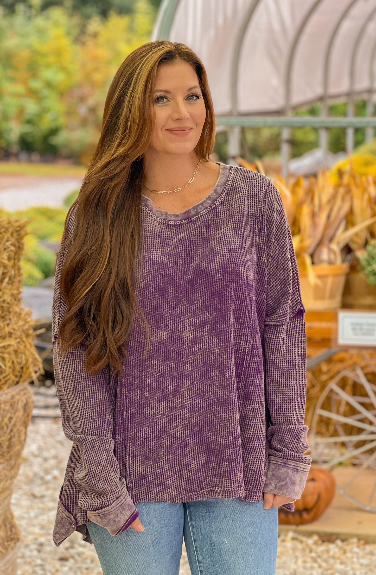 FINAL SALE - Purple Friday Thermal Top (S-XL)