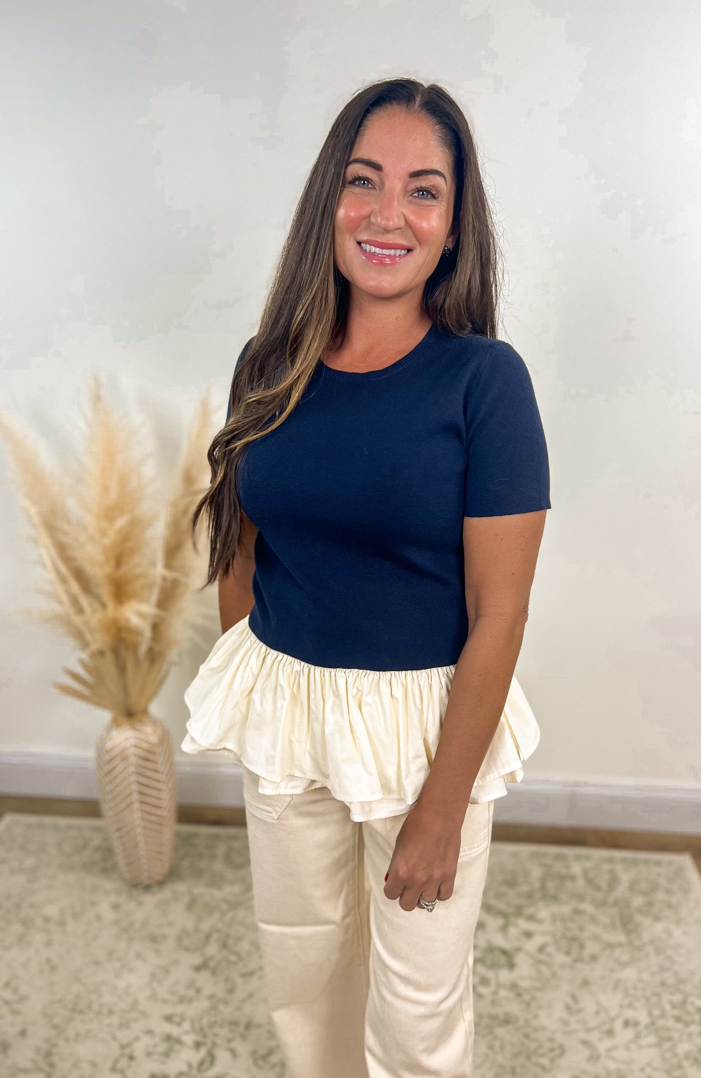 Mariner Peplum Top
