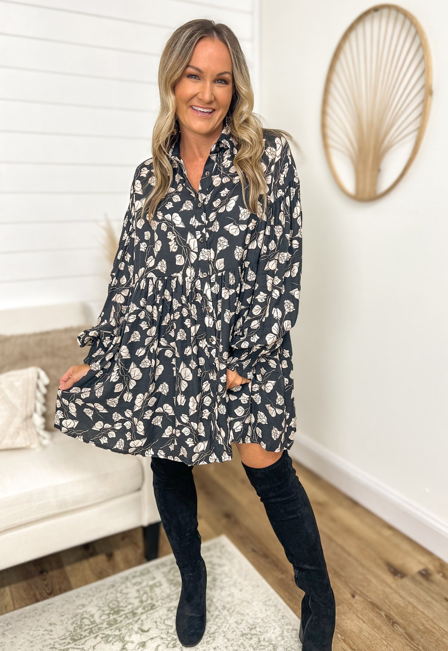 FINAL SALE - Fancy Foliage Dress