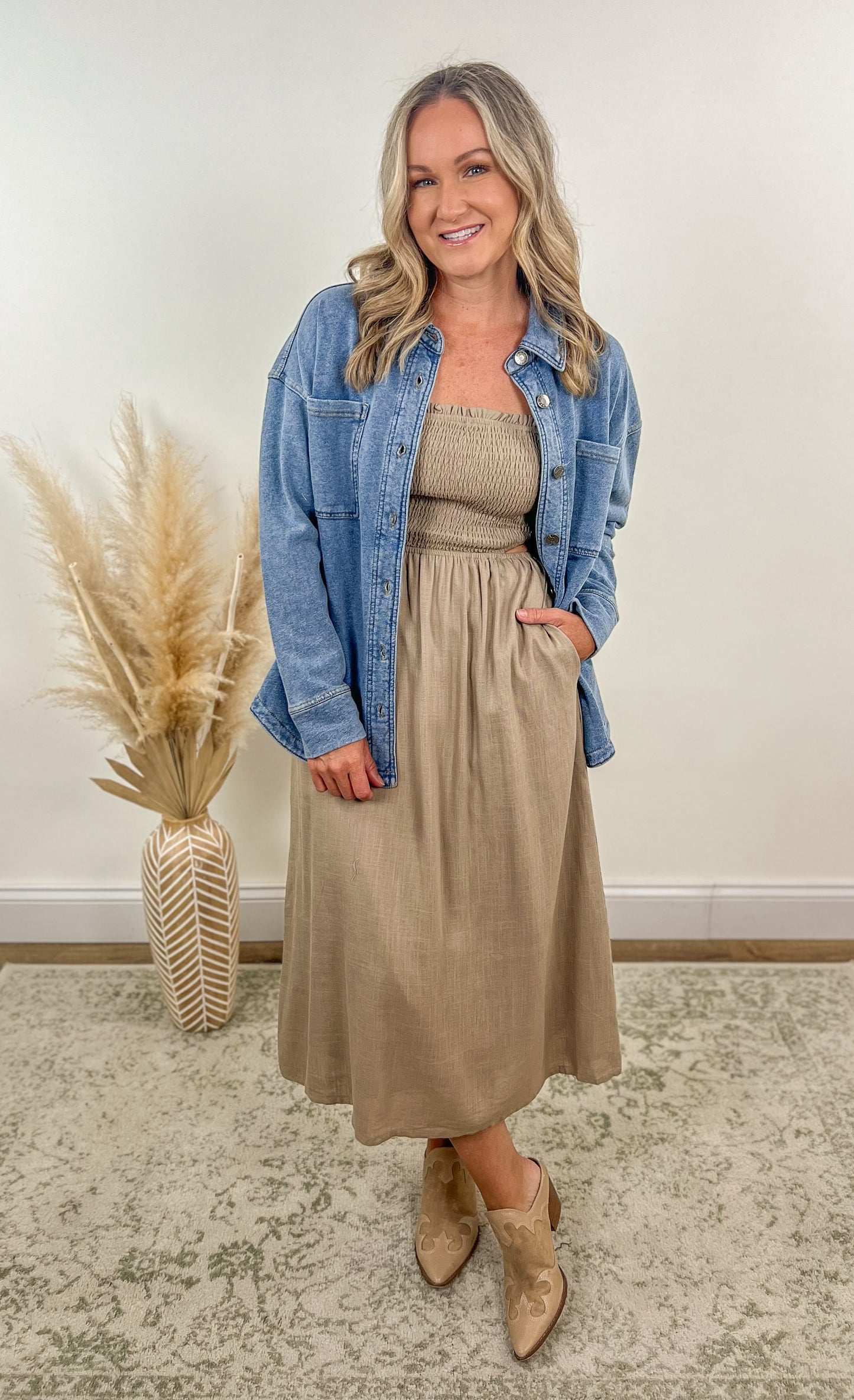 Pebble Smocked Dress