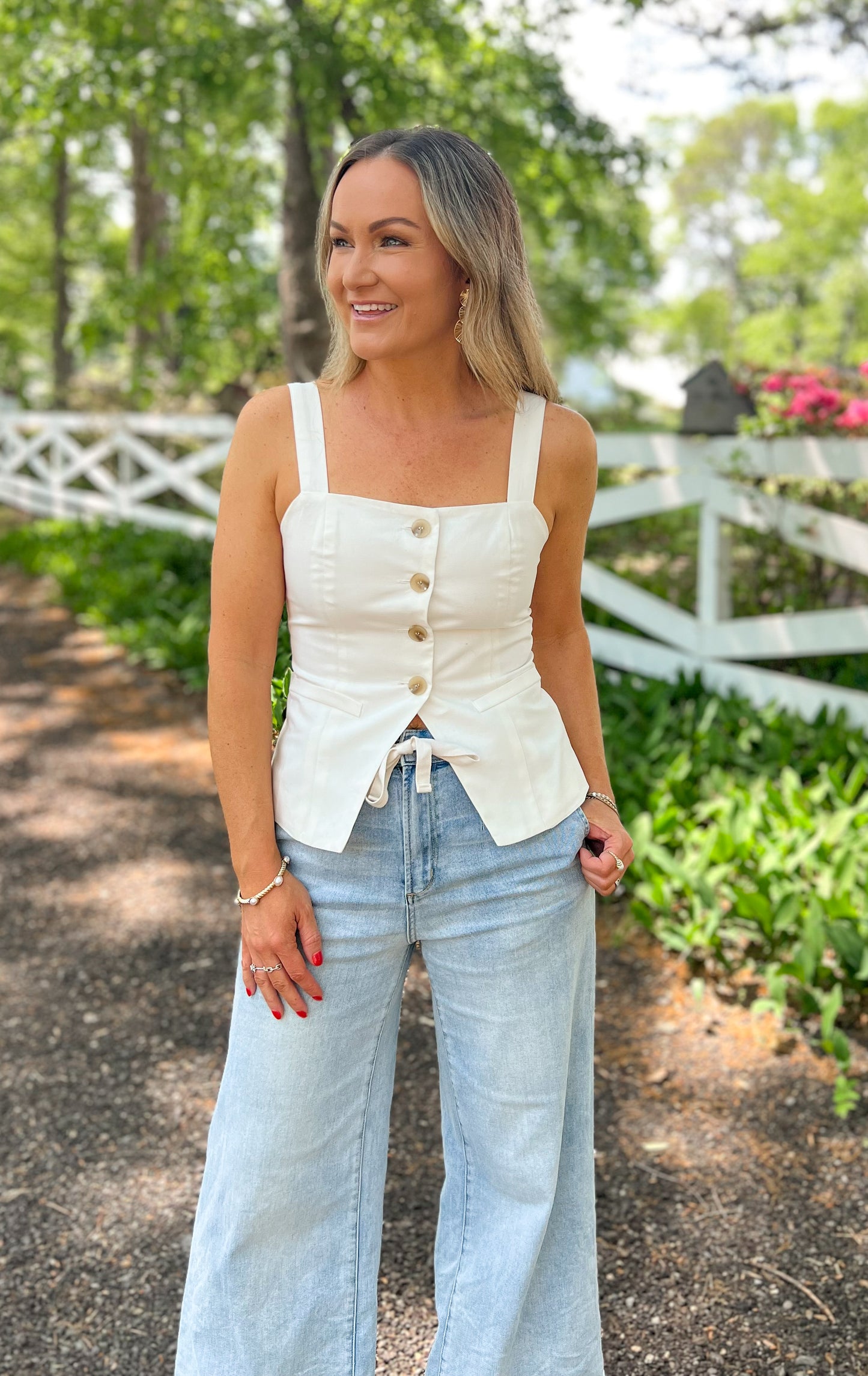 FINAL SALE - Square Neck Summer Vest