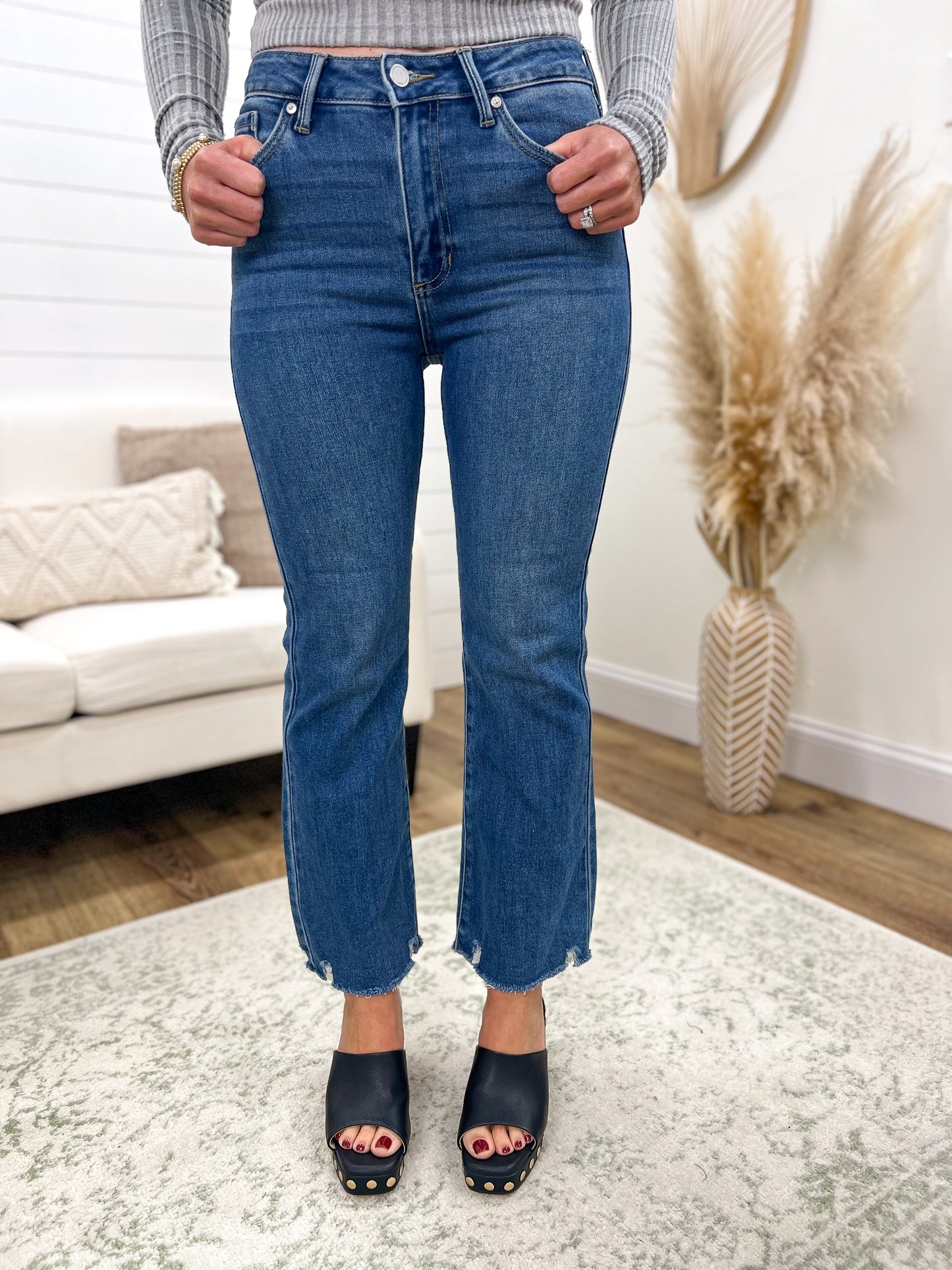 FINAL SALE - JBD High Rise Crop Flare