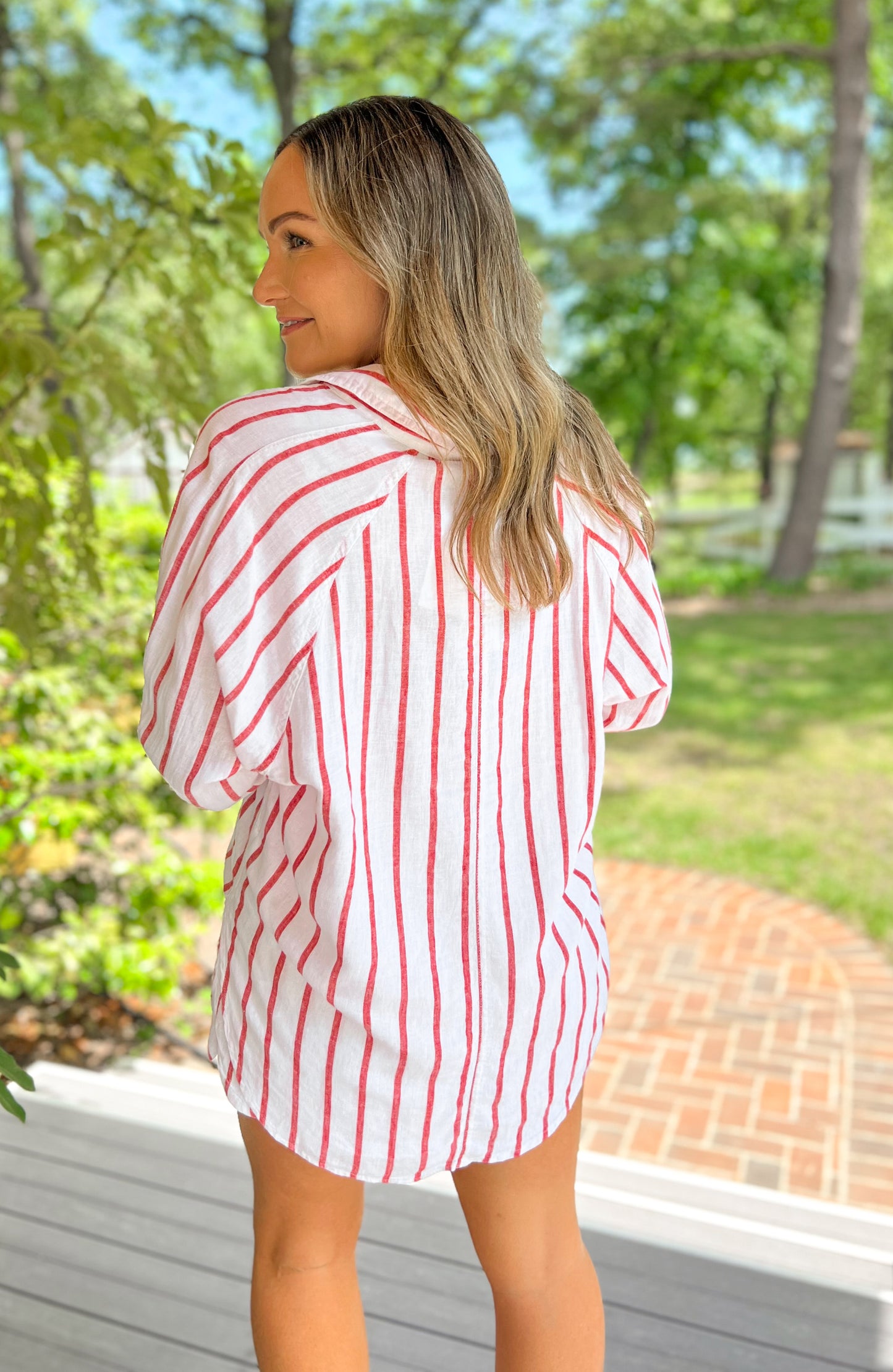 FINAL SALE - Z SUPPLY The Perfect Line Top- Cabana Red