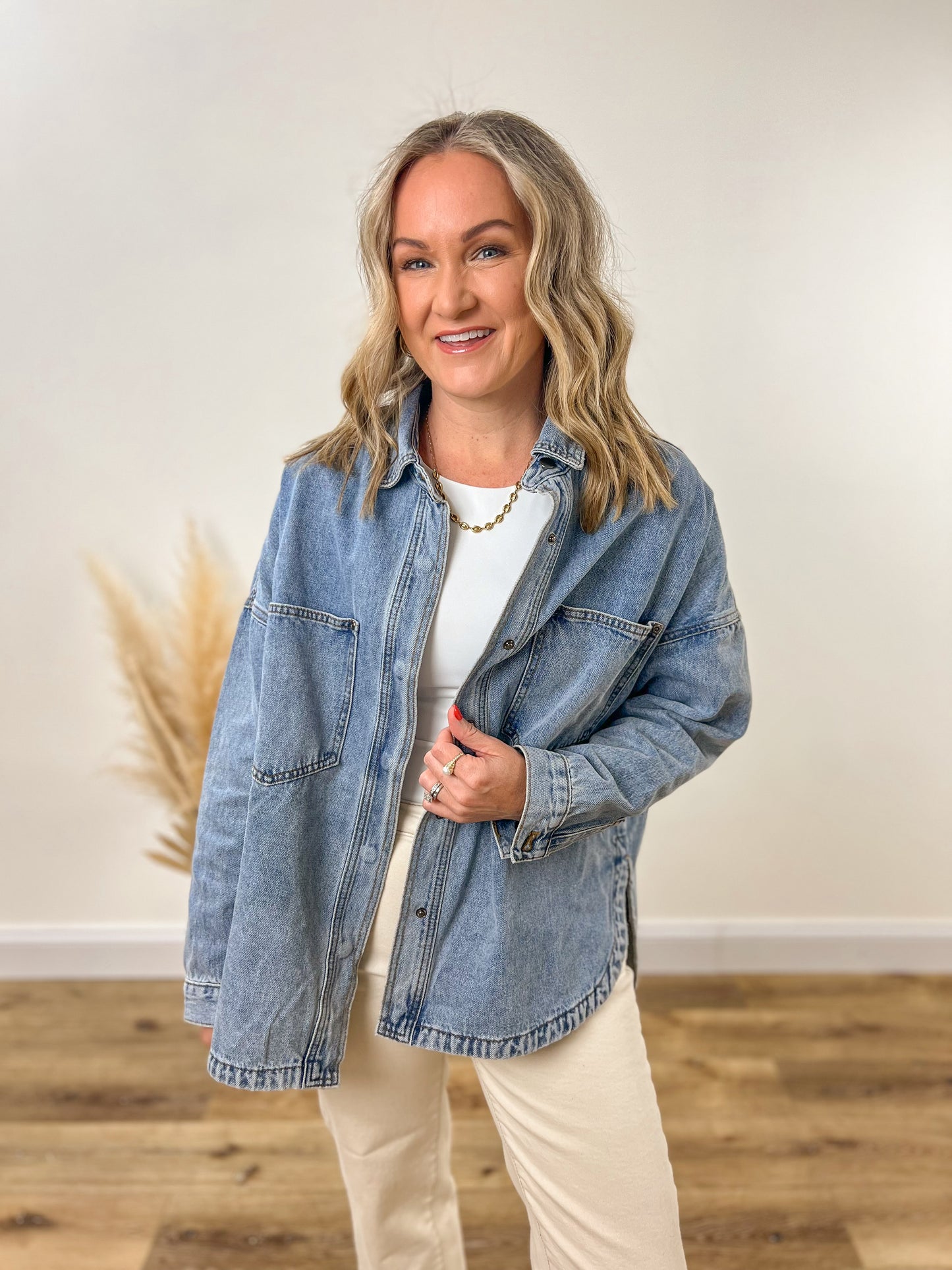 Oversized Denim Shacket