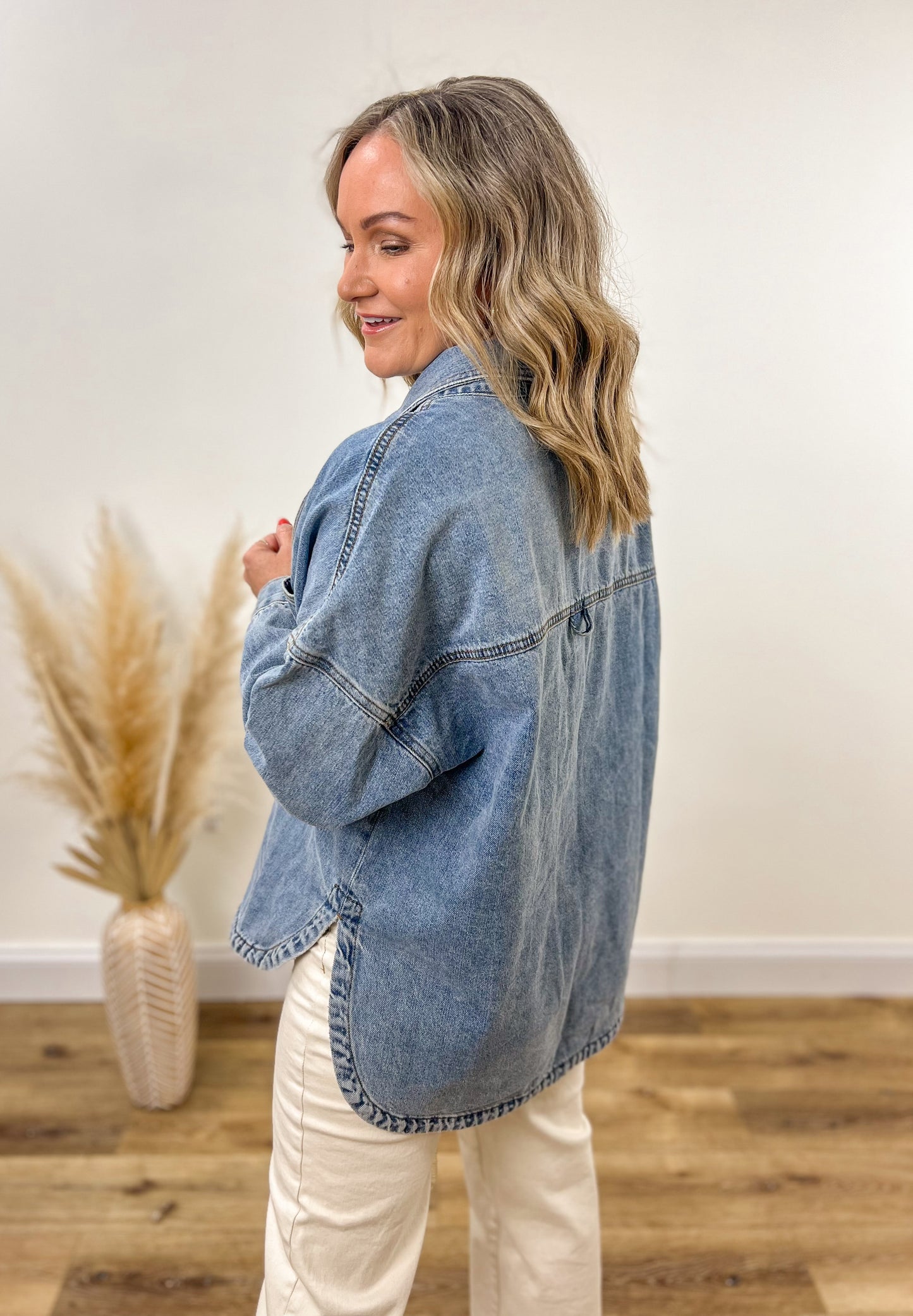 Oversized Denim Shacket
