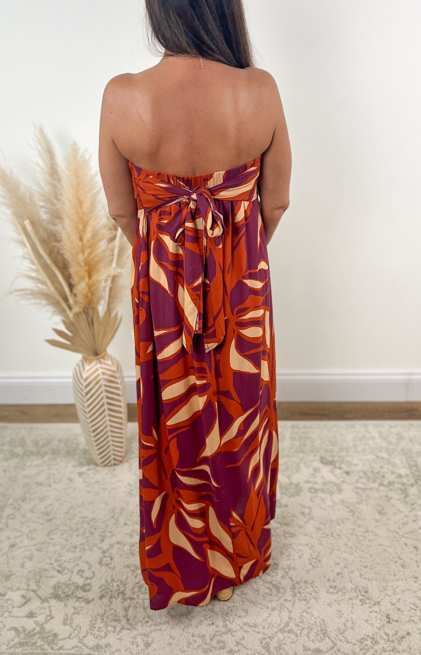 FINAL SALE - Sangria Sunset Dress