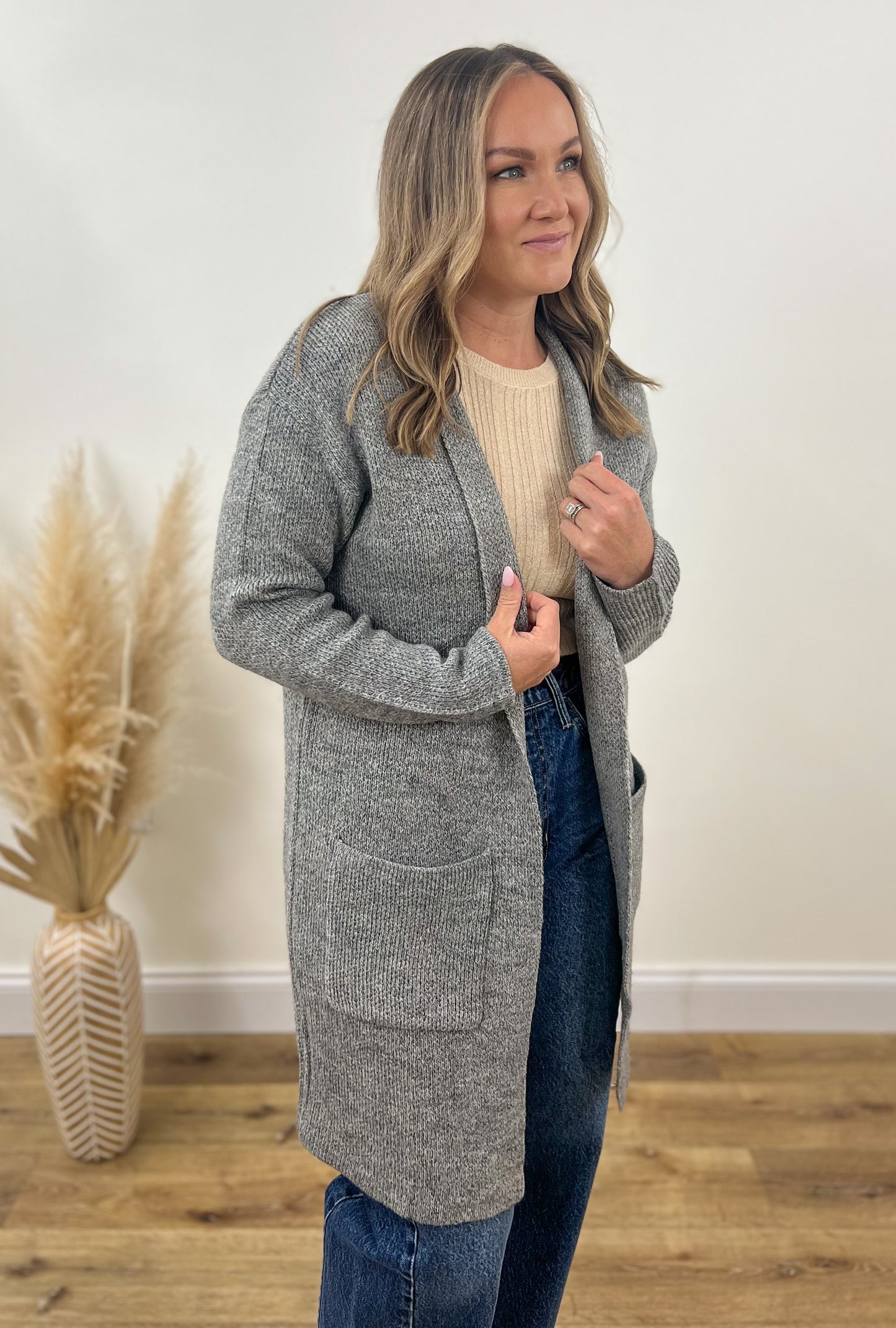 Charcoal Cozy Cardigan