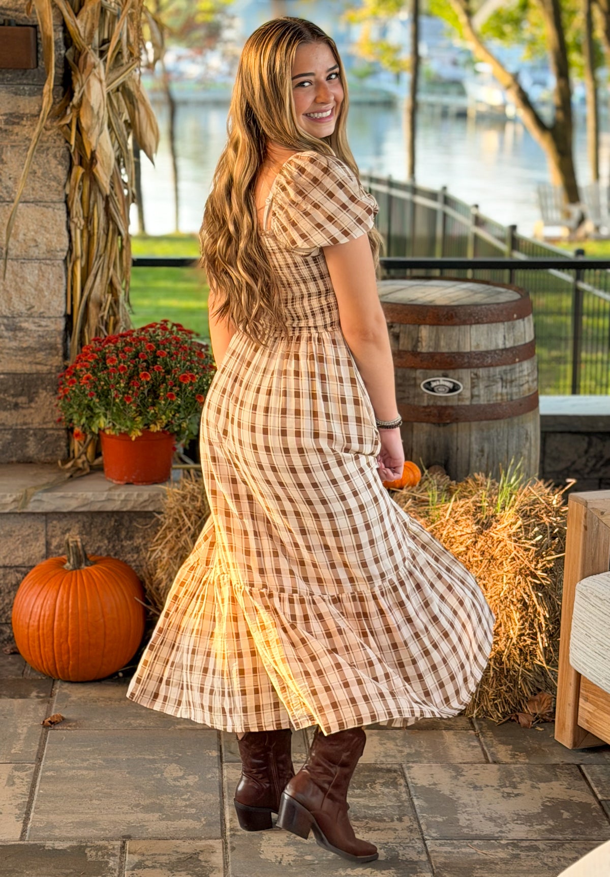 Oakley Plaid Dress
