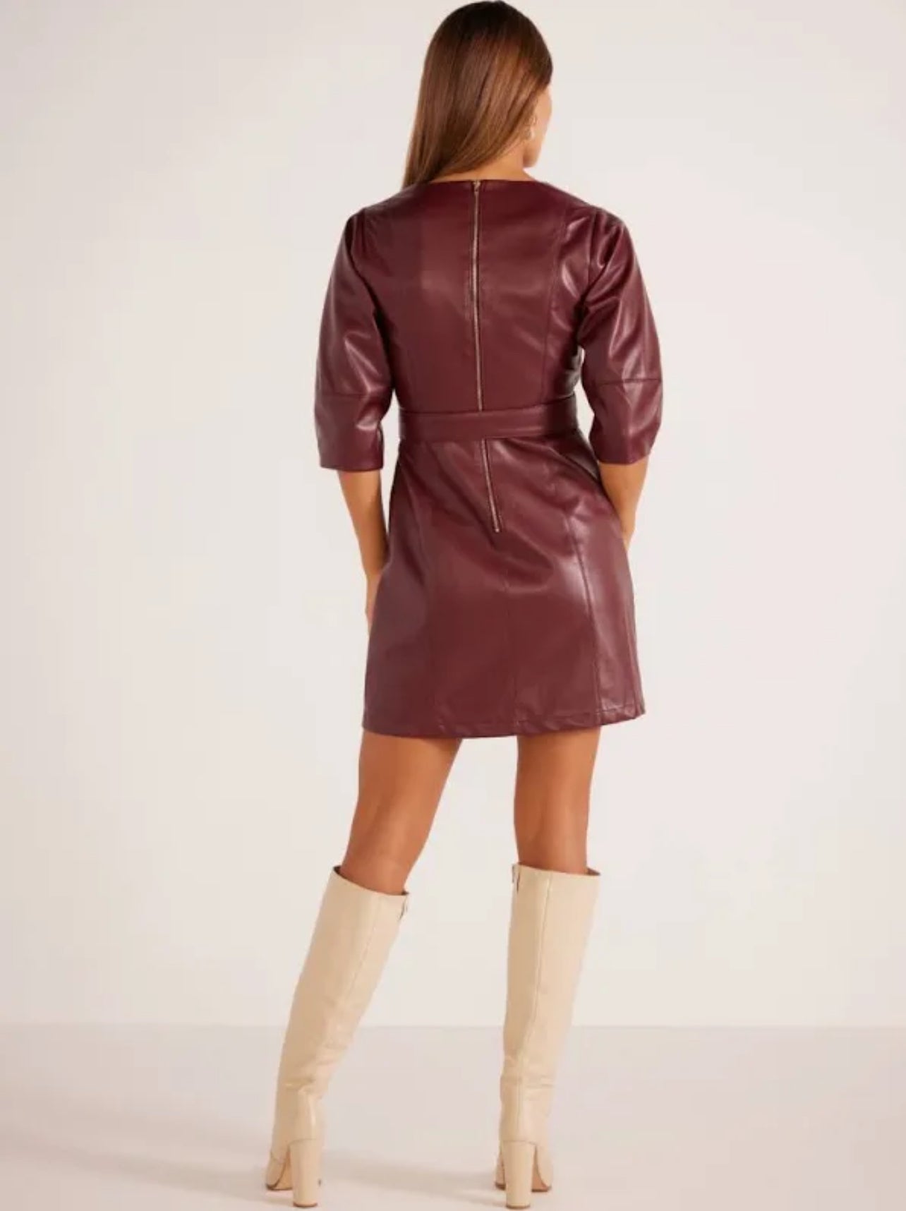 FINAL SALE - MINKPINK Kiara Vegan Leather Mini Dress
