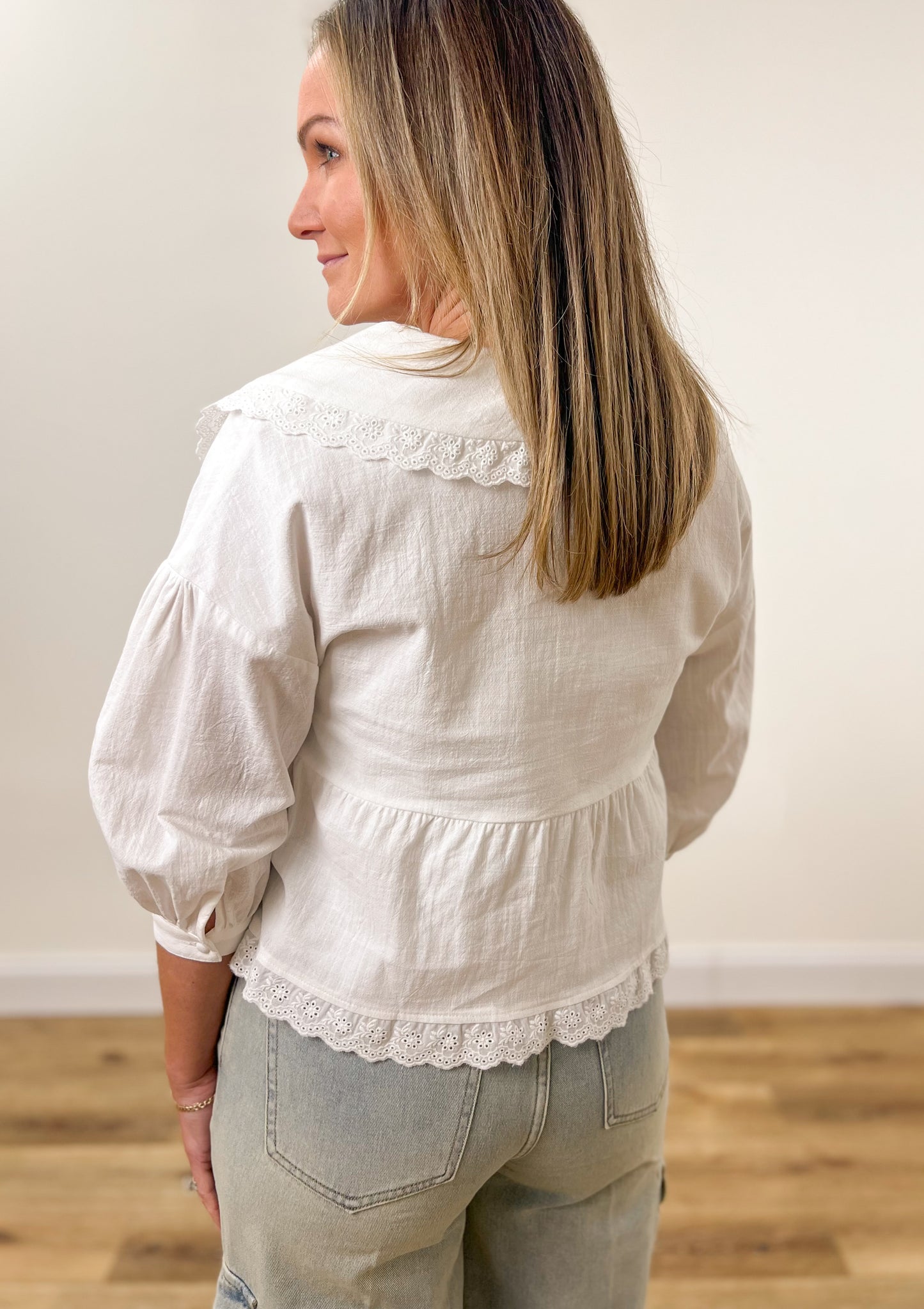 FINAL SALE- Whimsy Cotton Blouse