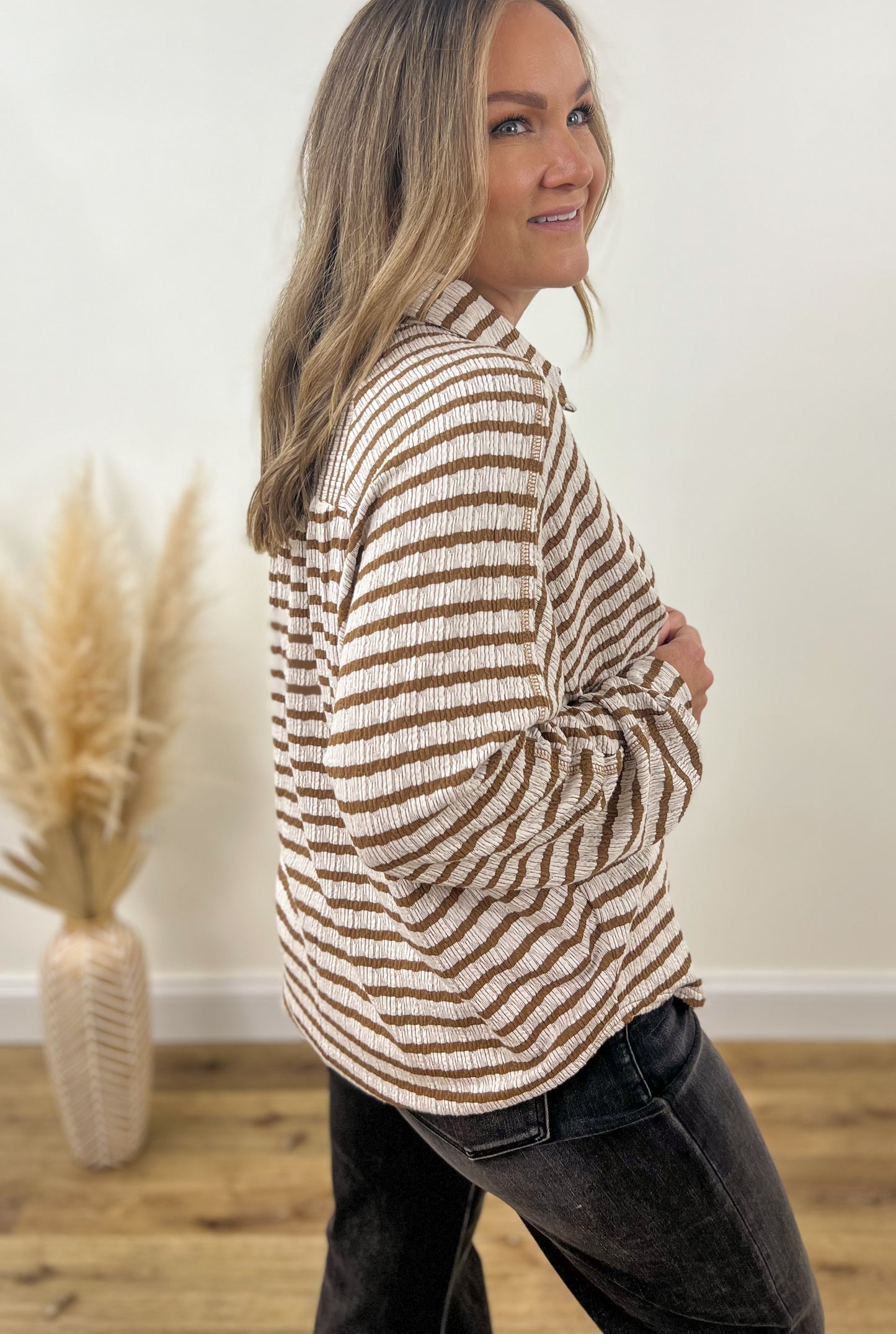 Caramel Textured Pullover