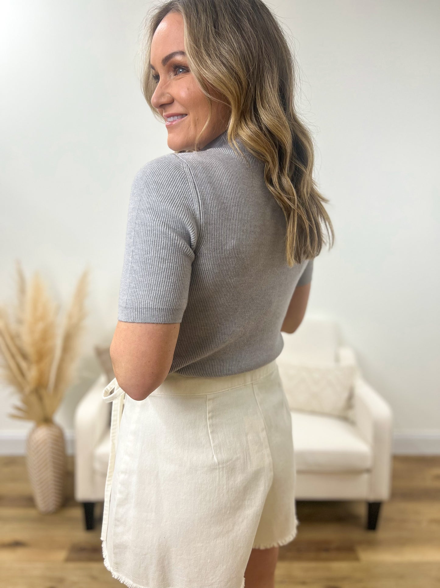 FINAL SALE - Slim & Sleek Mock Neck Sweater