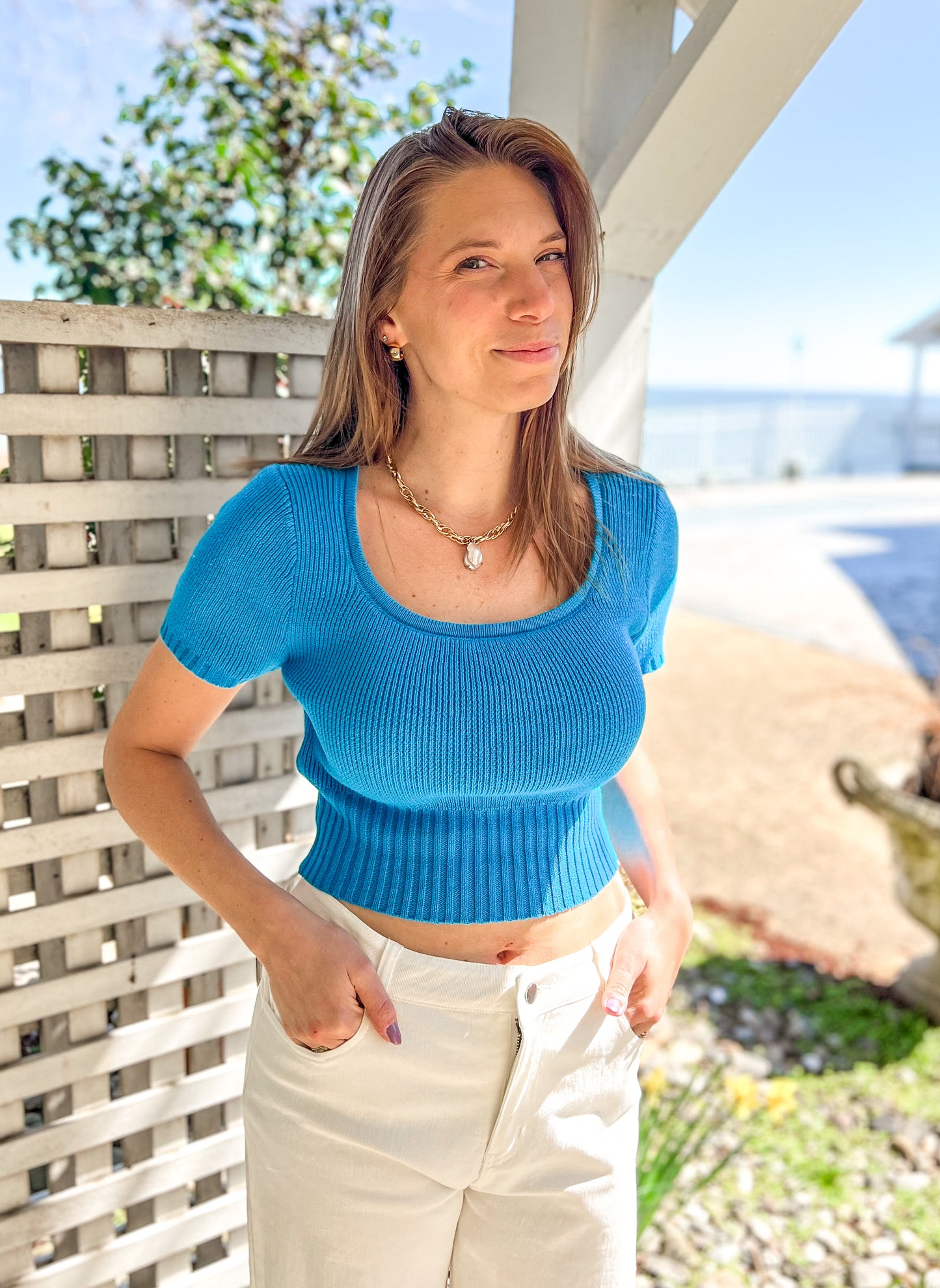 FINAL SALE- Ocean Sweater Top