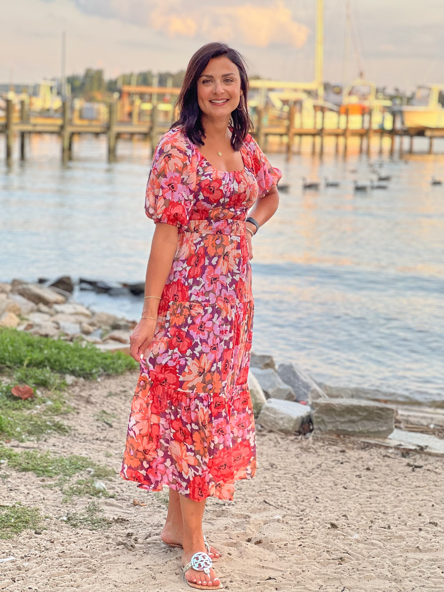 FINAL SALE - MINKPINK Zanita Tiered Midi Dress