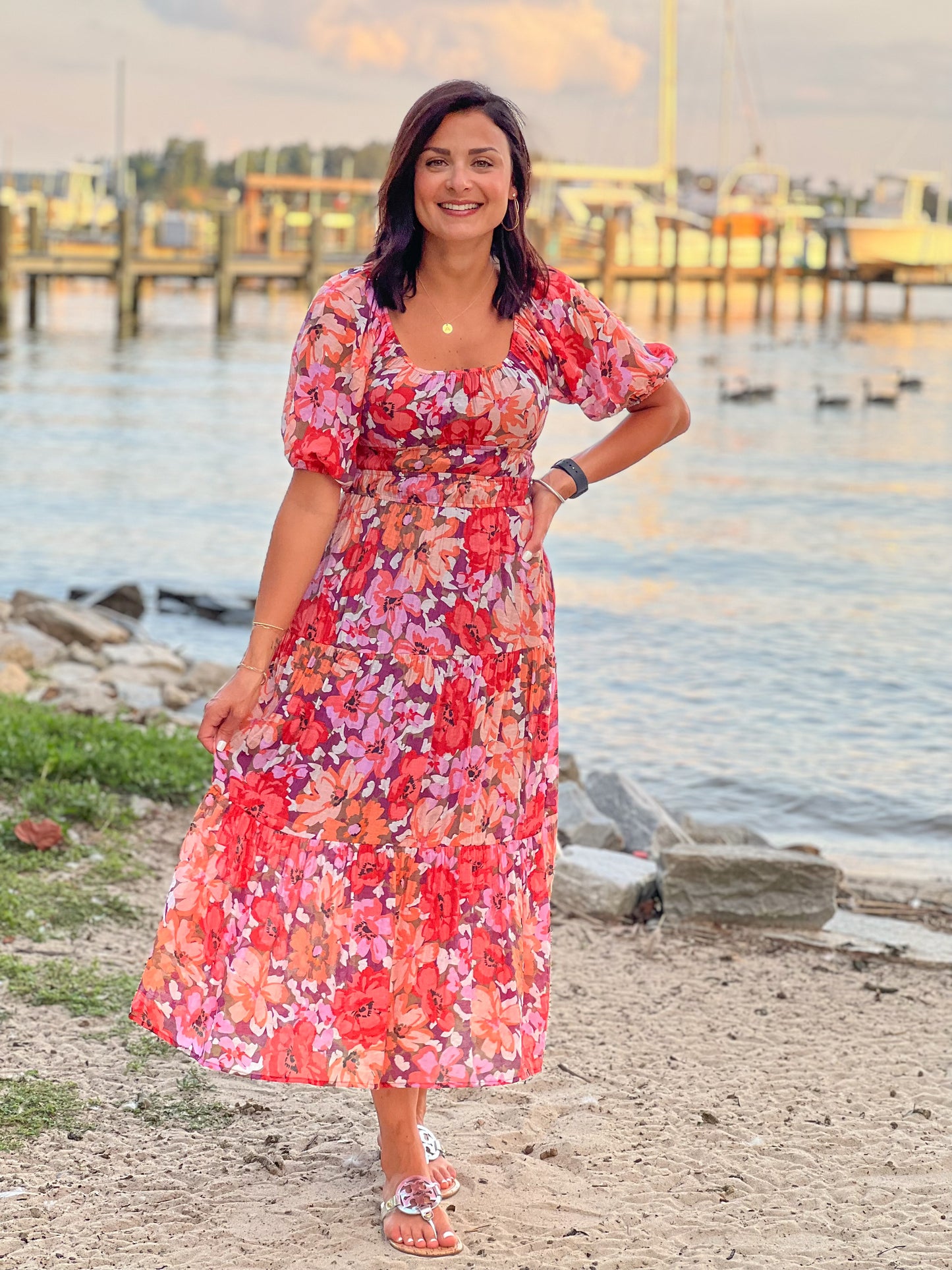 FINAL SALE - MINKPINK Zanita Tiered Midi Dress