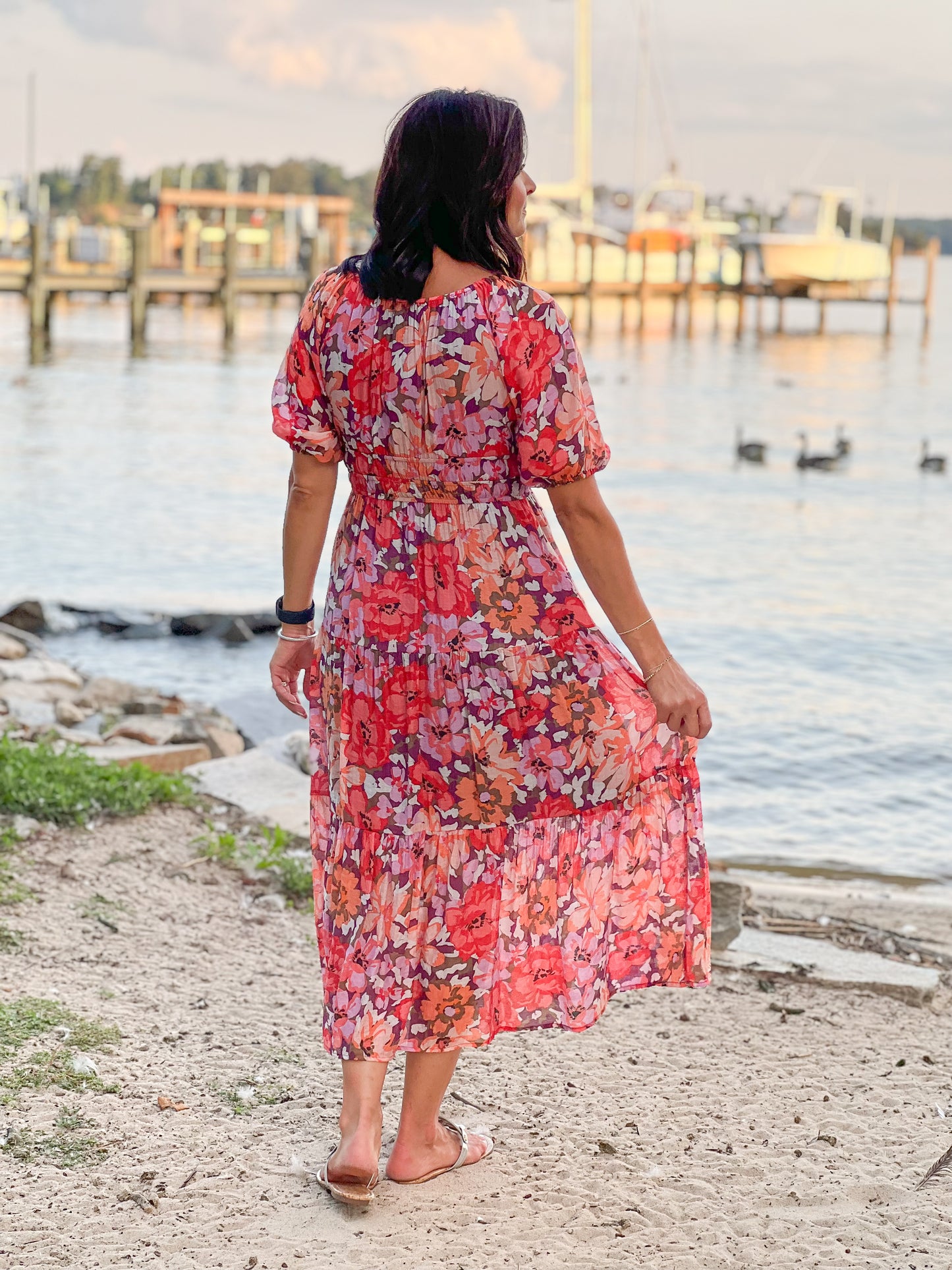FINAL SALE - MINKPINK Zanita Tiered Midi Dress