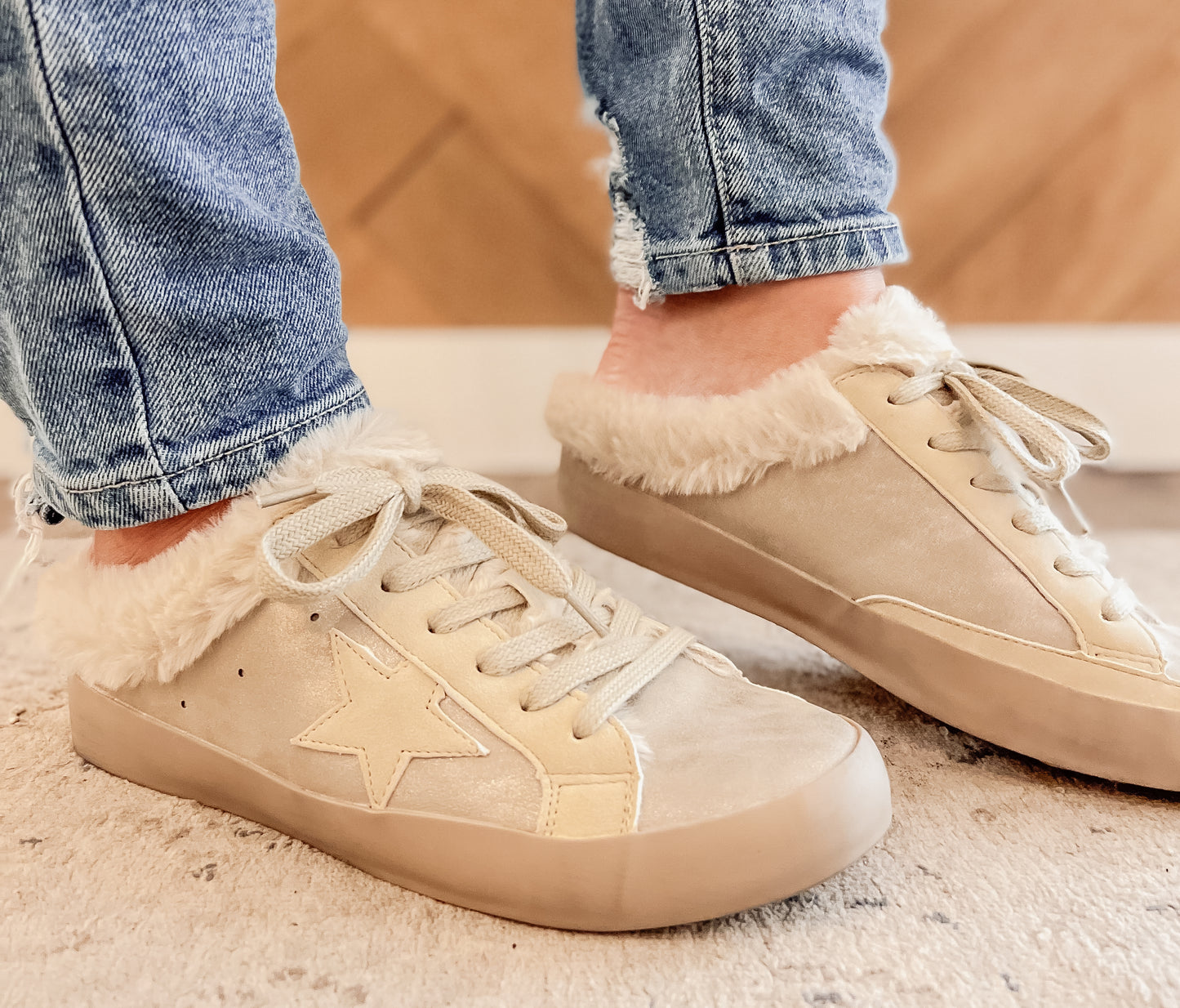 FINAL SALE - Pinah Fur Lined Sneaker