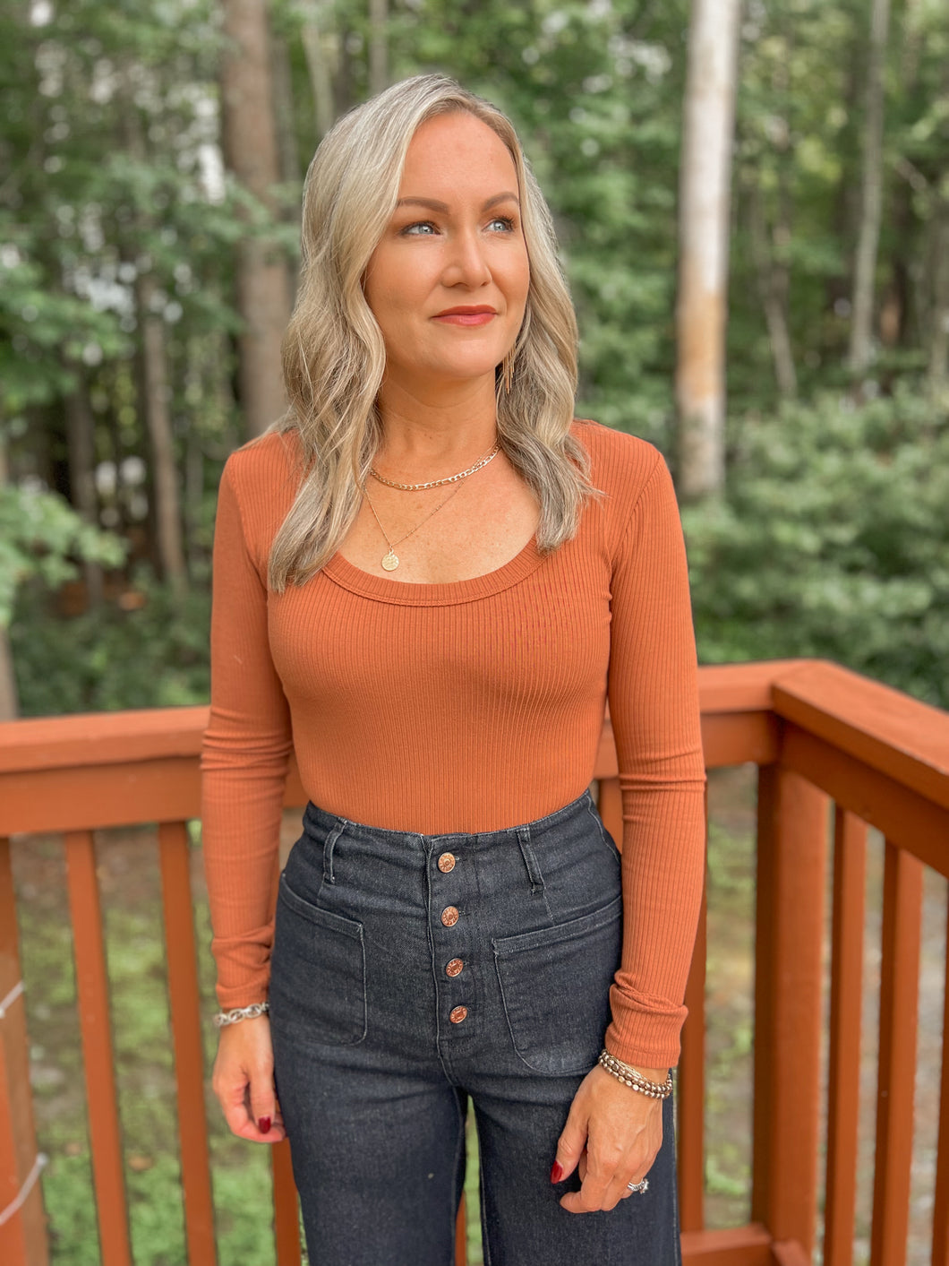 Z SUPPLY Lilah Rib Bodysuit (XS-L)