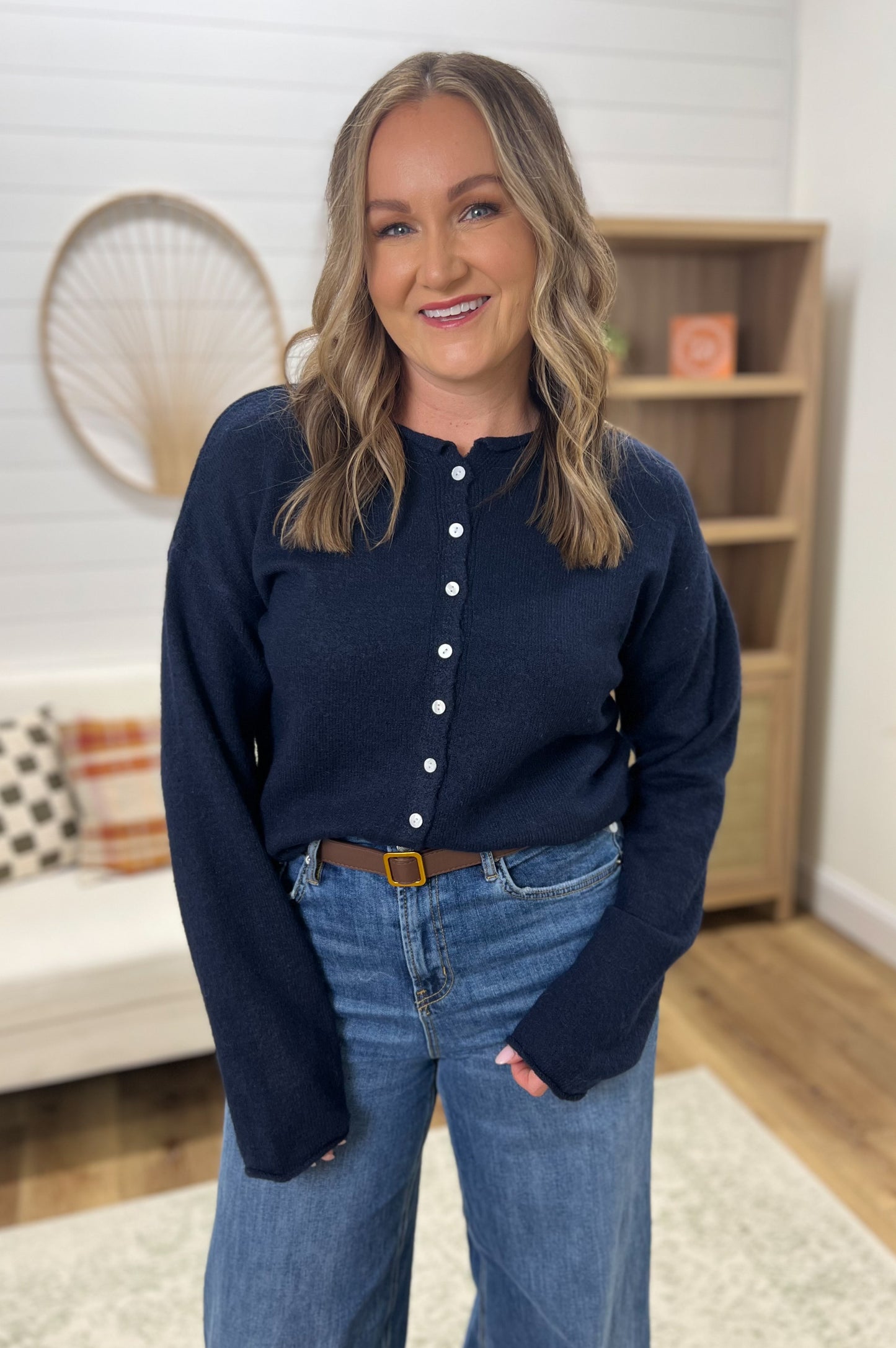 Favorite Cardigan- Navy