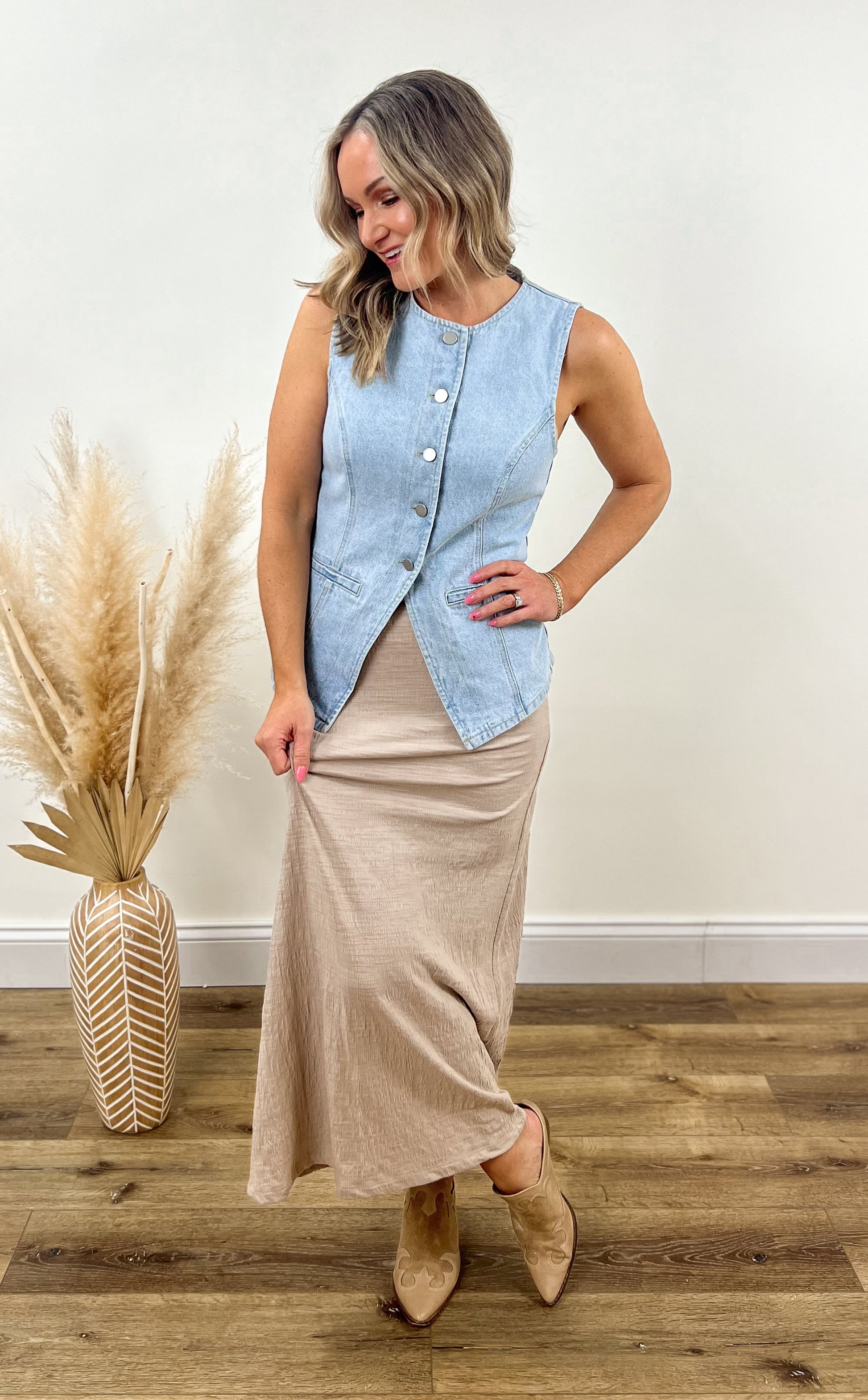 z supply neutral midi skirt