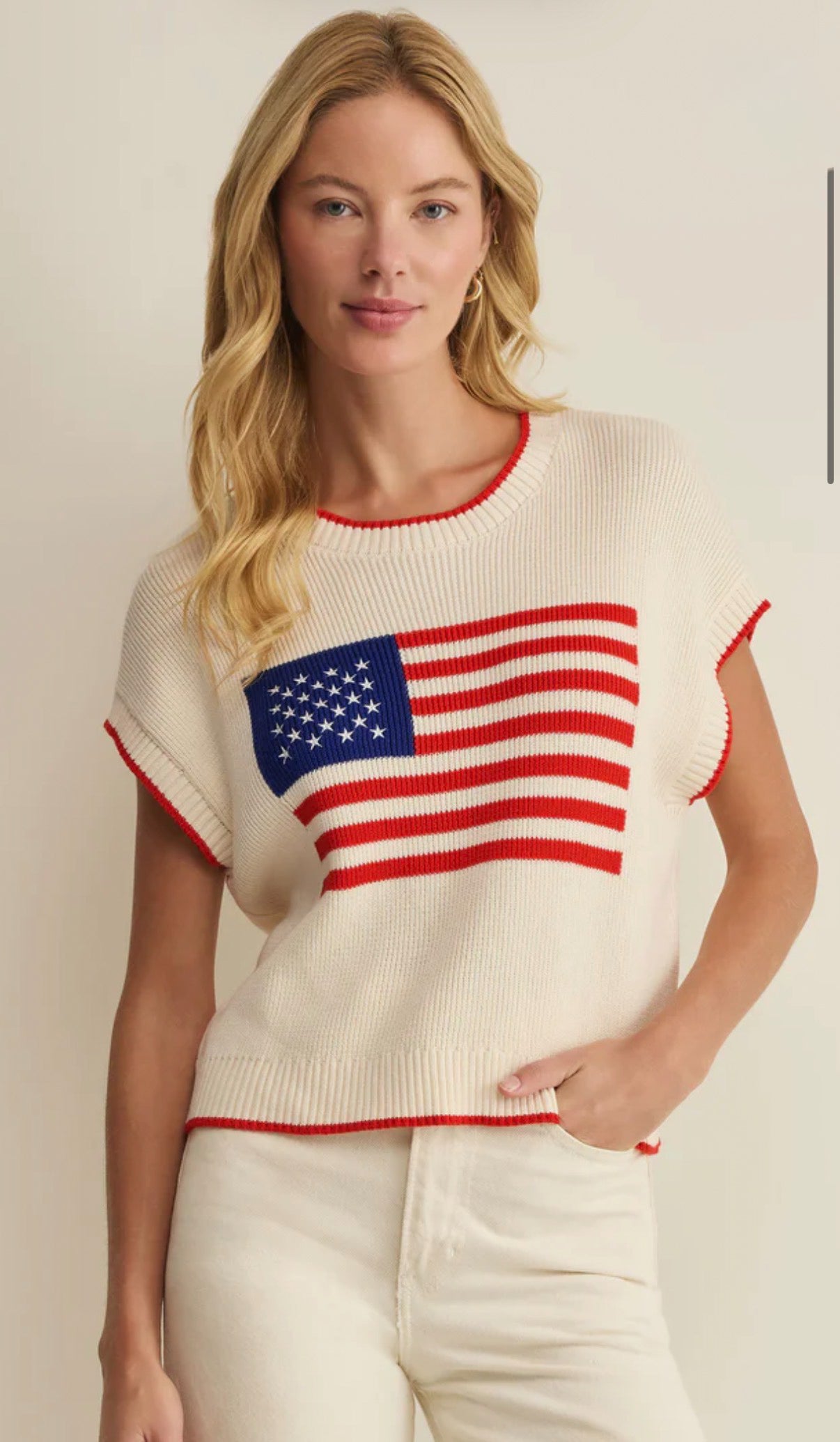 Z SUPPLY Sleeveless Patriot Sweater