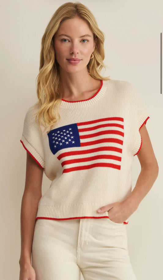 Z SUPPLY Sleeveless Patriot Sweater