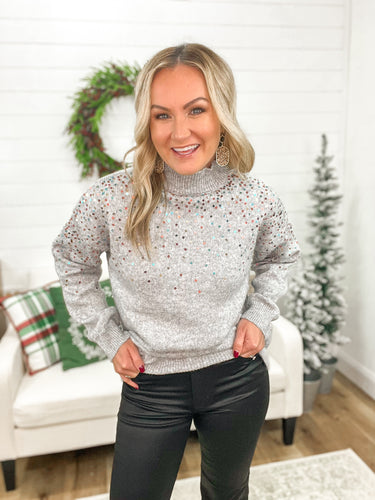 Sequin Frost Sweater