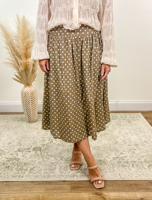 Cecily Polka Dot Skirt