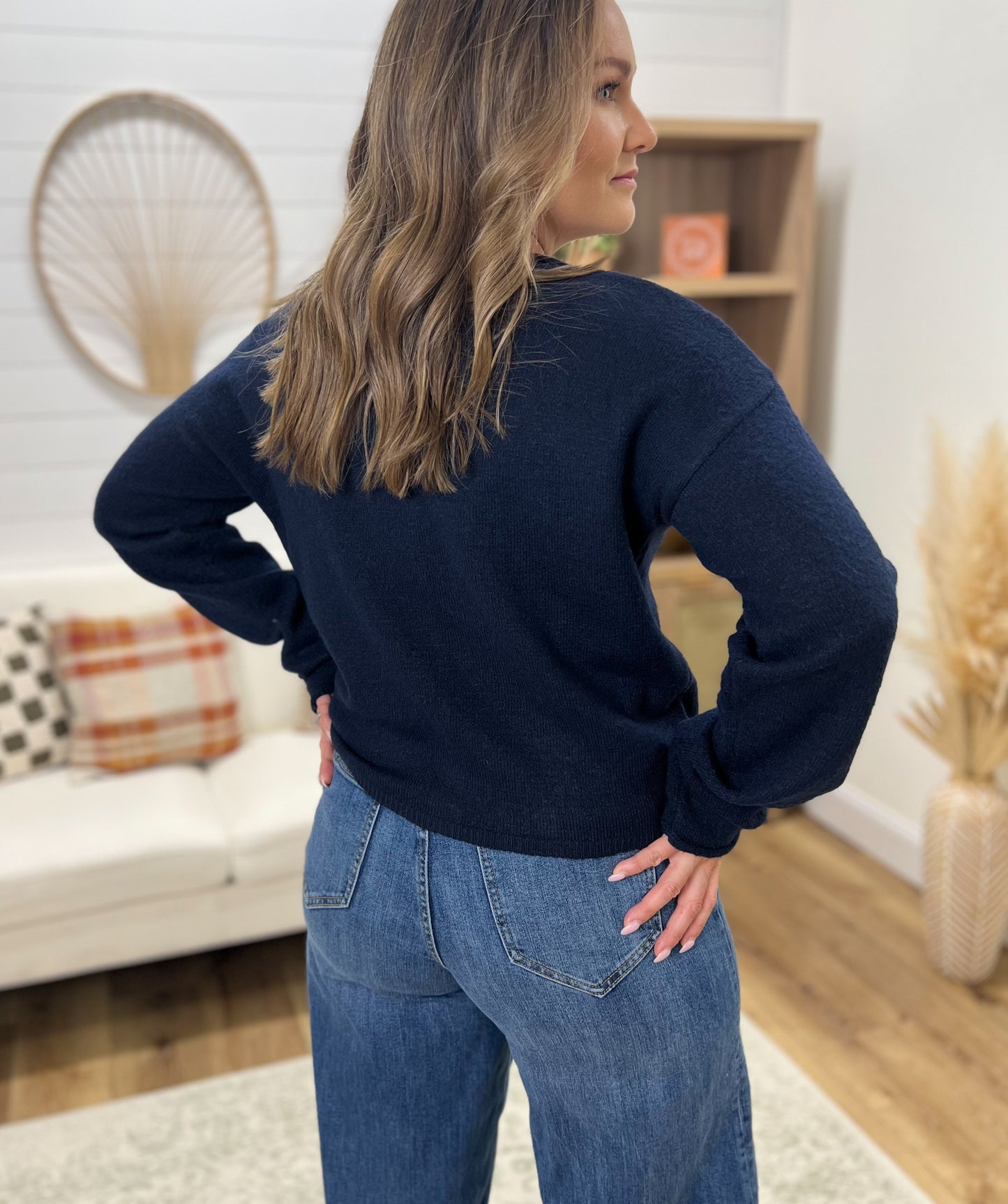 Favorite Cardigan- Navy