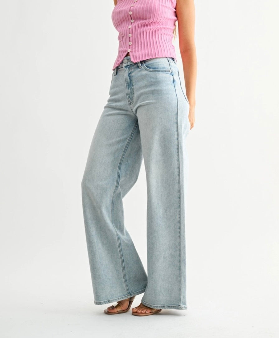 JBD Light Wash Wide Leg