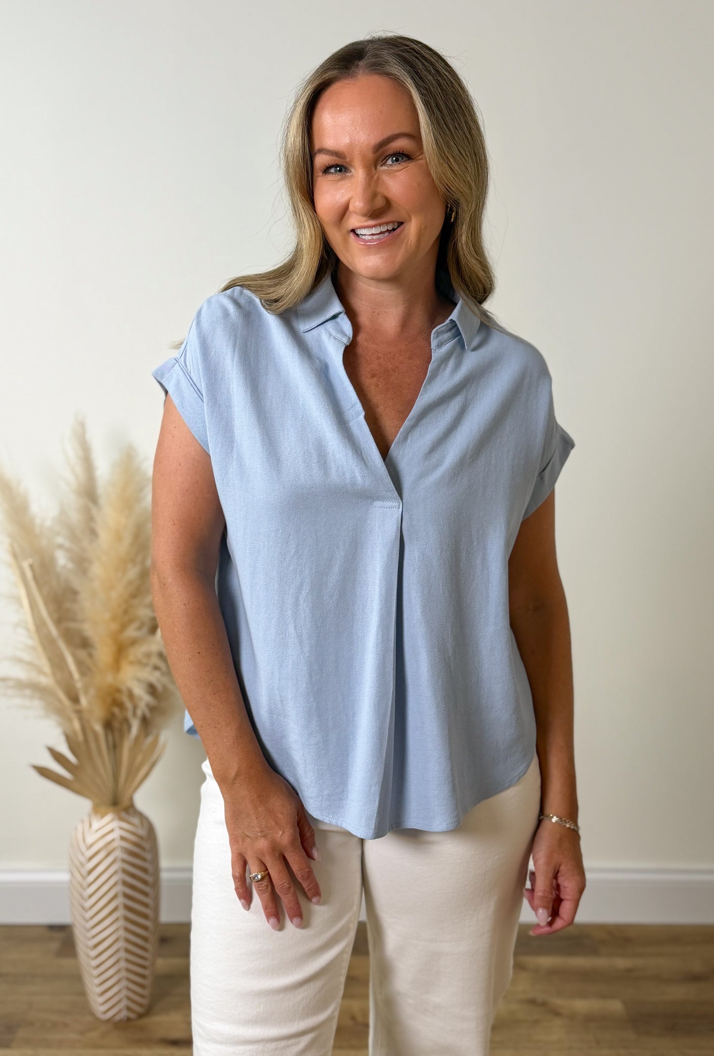 Cape Collared Top