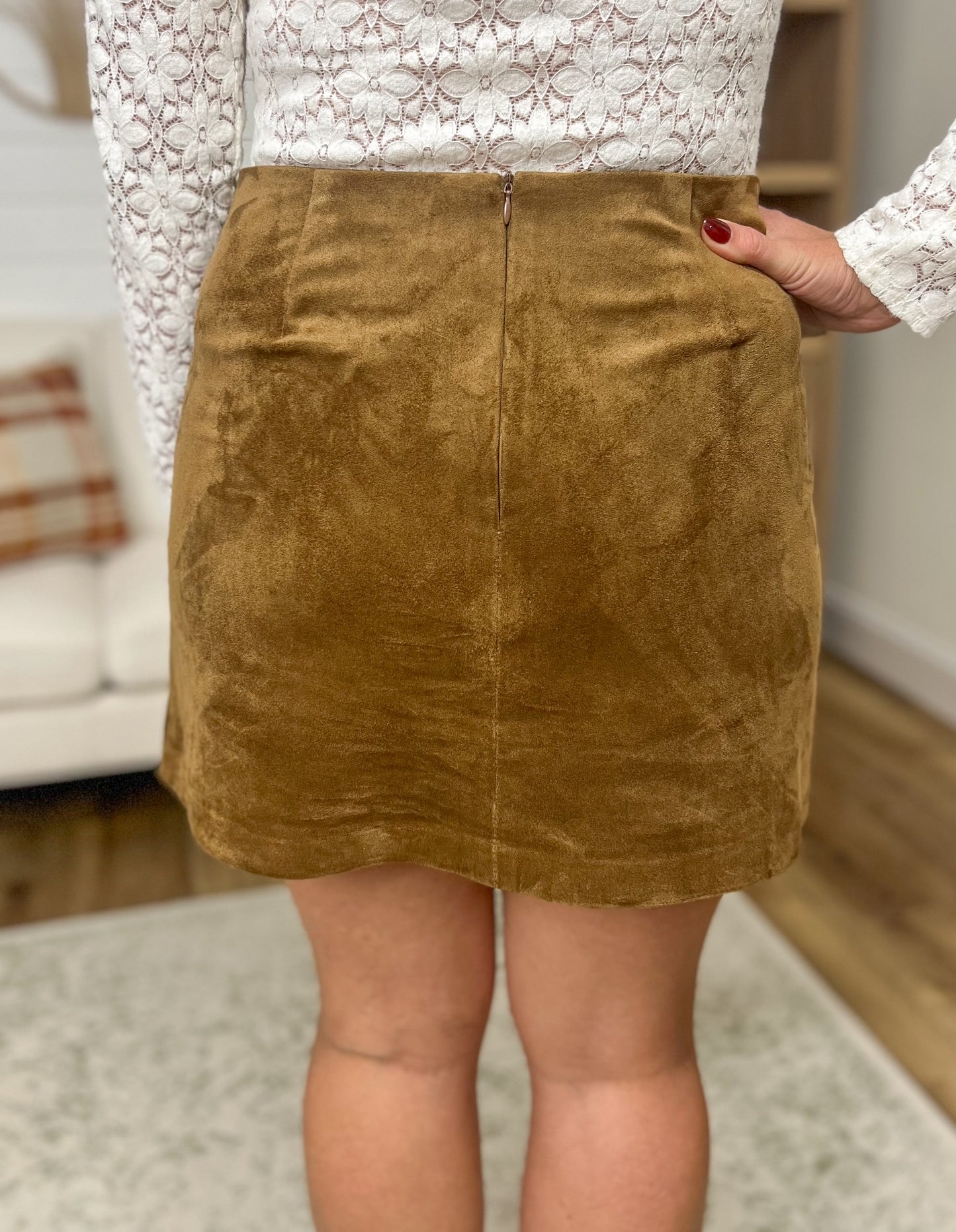 Z SUPPLY Ciera Suede Mini Skirt