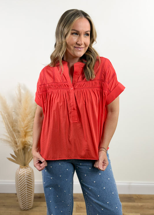 Eyelet Lava Top