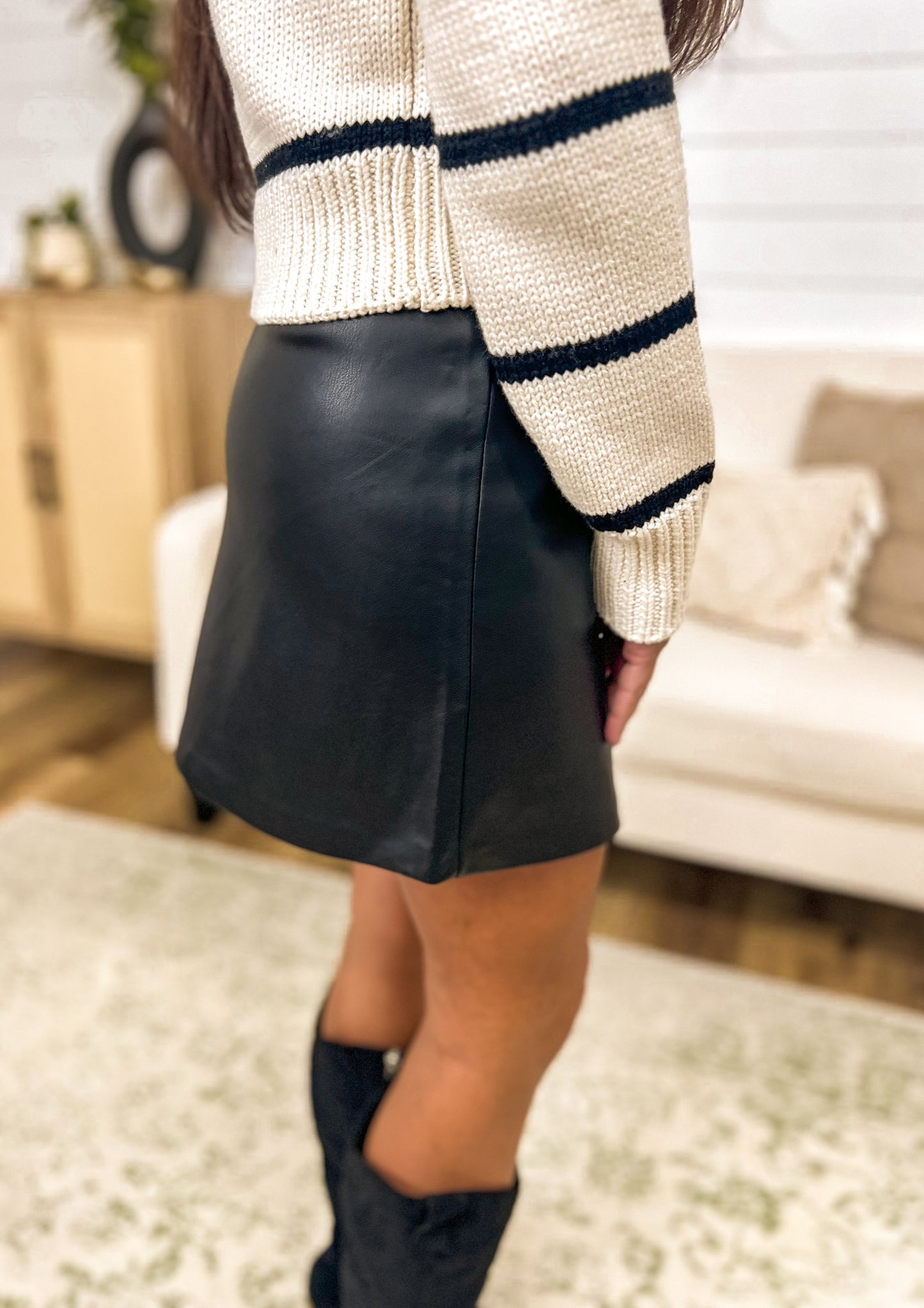 FINAL SALE - Z SUPPLY Ciera Leather Skirt