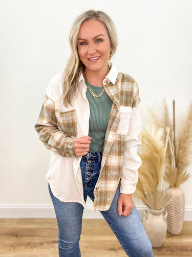 Corduroy & Plaid Shacket