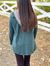 Load image into Gallery viewer, Brushed Waffle Contrast Hoodie (S-3X)