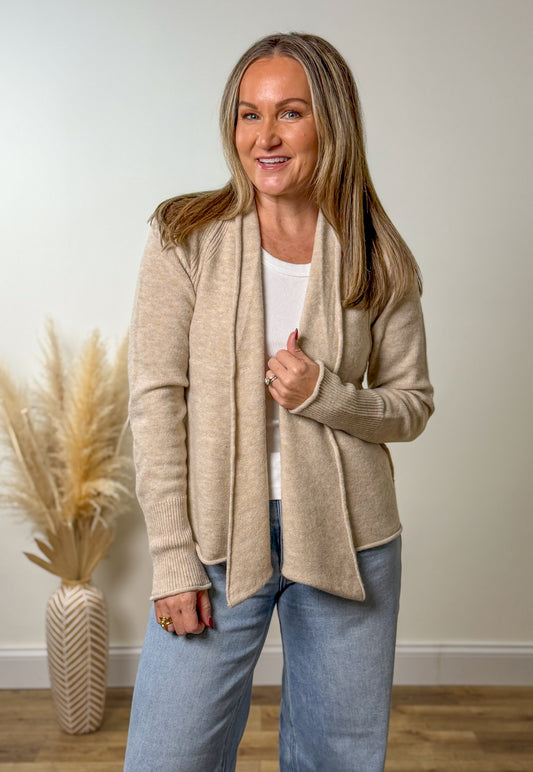 Sunday Morning Cardigan- Oatmeal