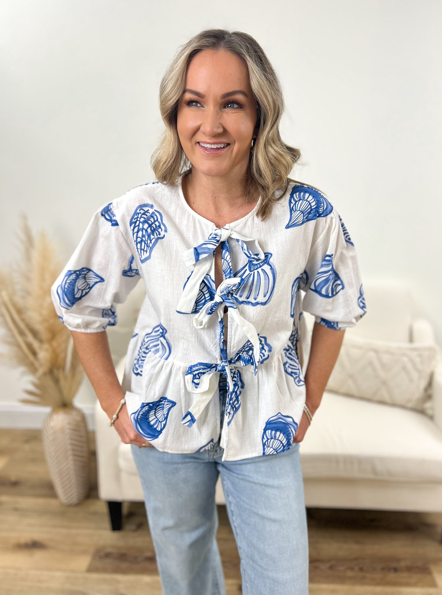 Shelly Tie Top