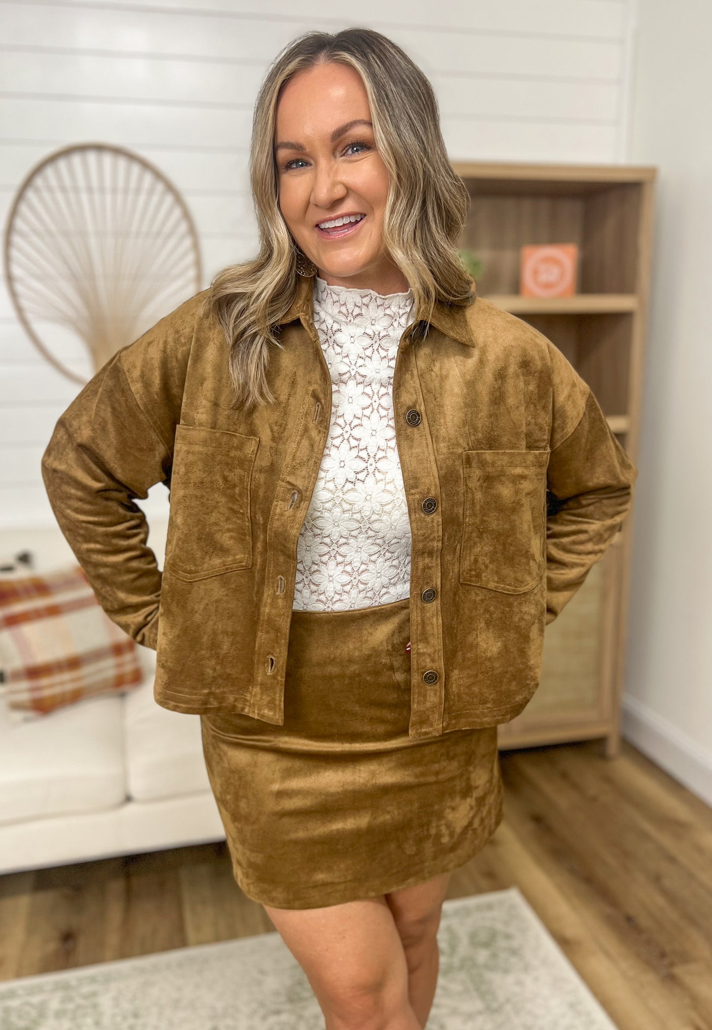 Z SUPPLY All Day Cropped Suede Jacket
