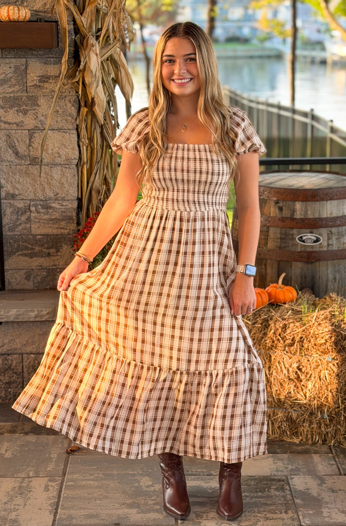 Oakley Plaid Dress