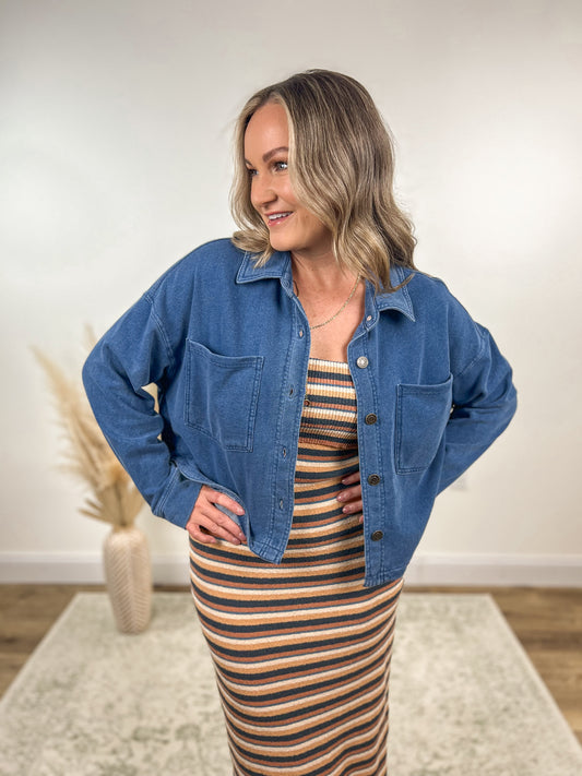 Z SUPPLY All Day Cropped Knit Jacket