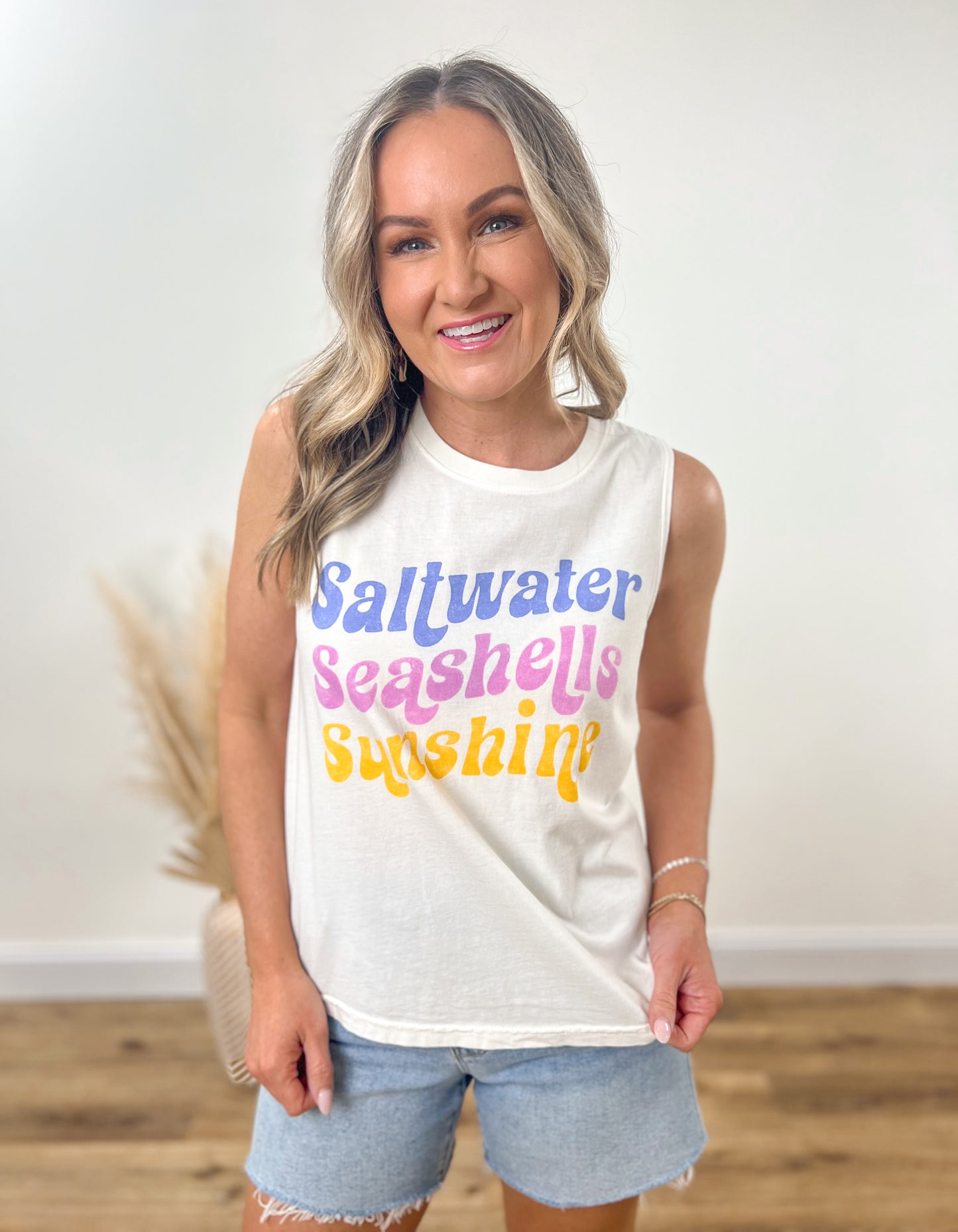 Saltwater Seashells Sunshine Tank