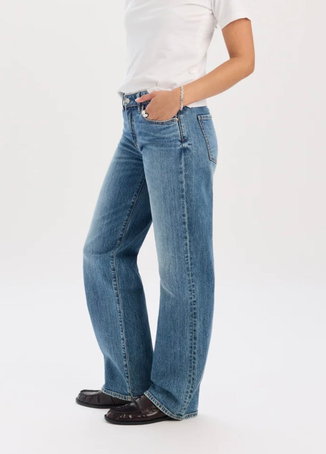 Daze Denim Keeper Low Rise Straight- Heartbeat