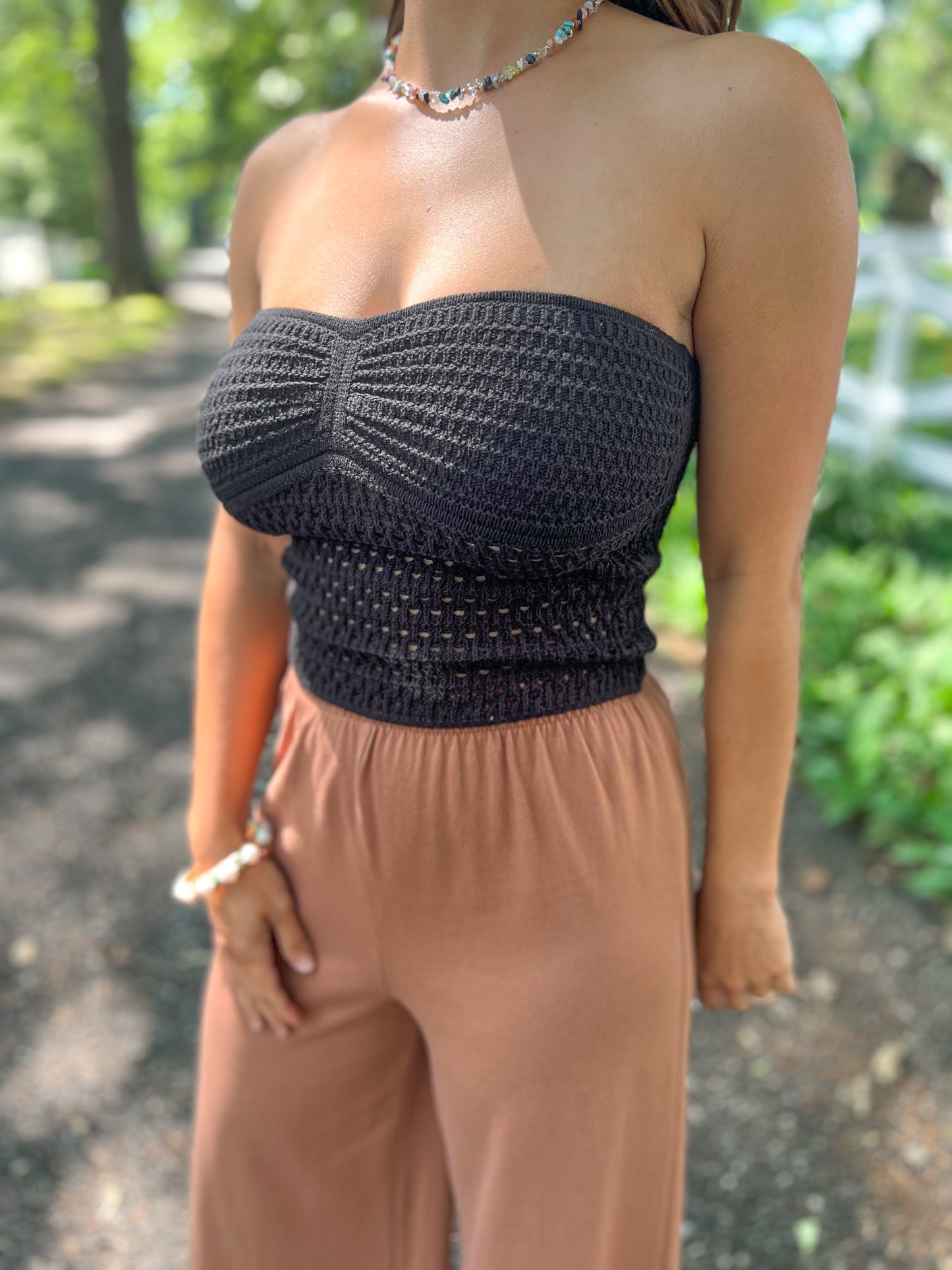 Crochet Knit Tube Top