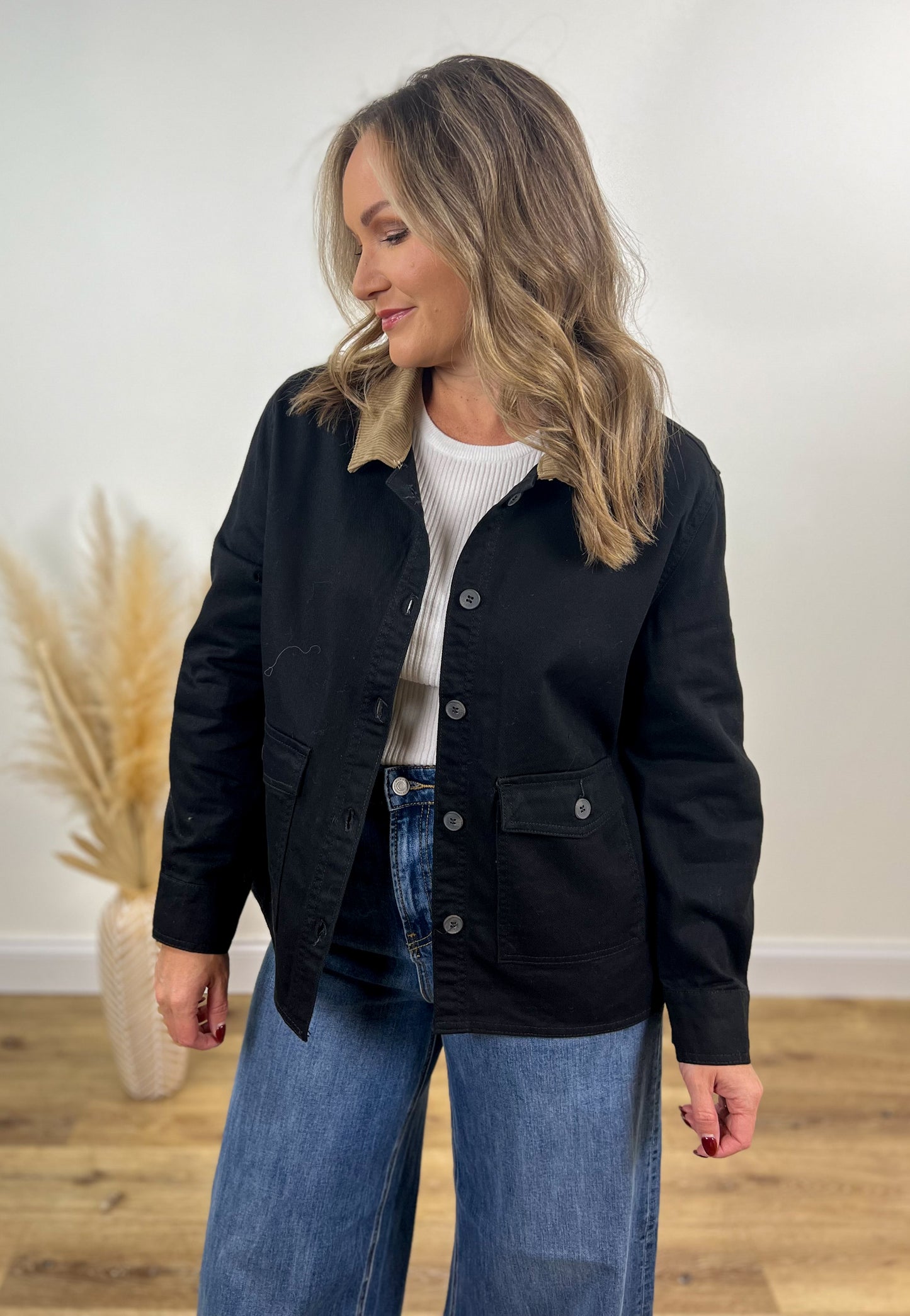 Corduroy Collar Barn Jacket