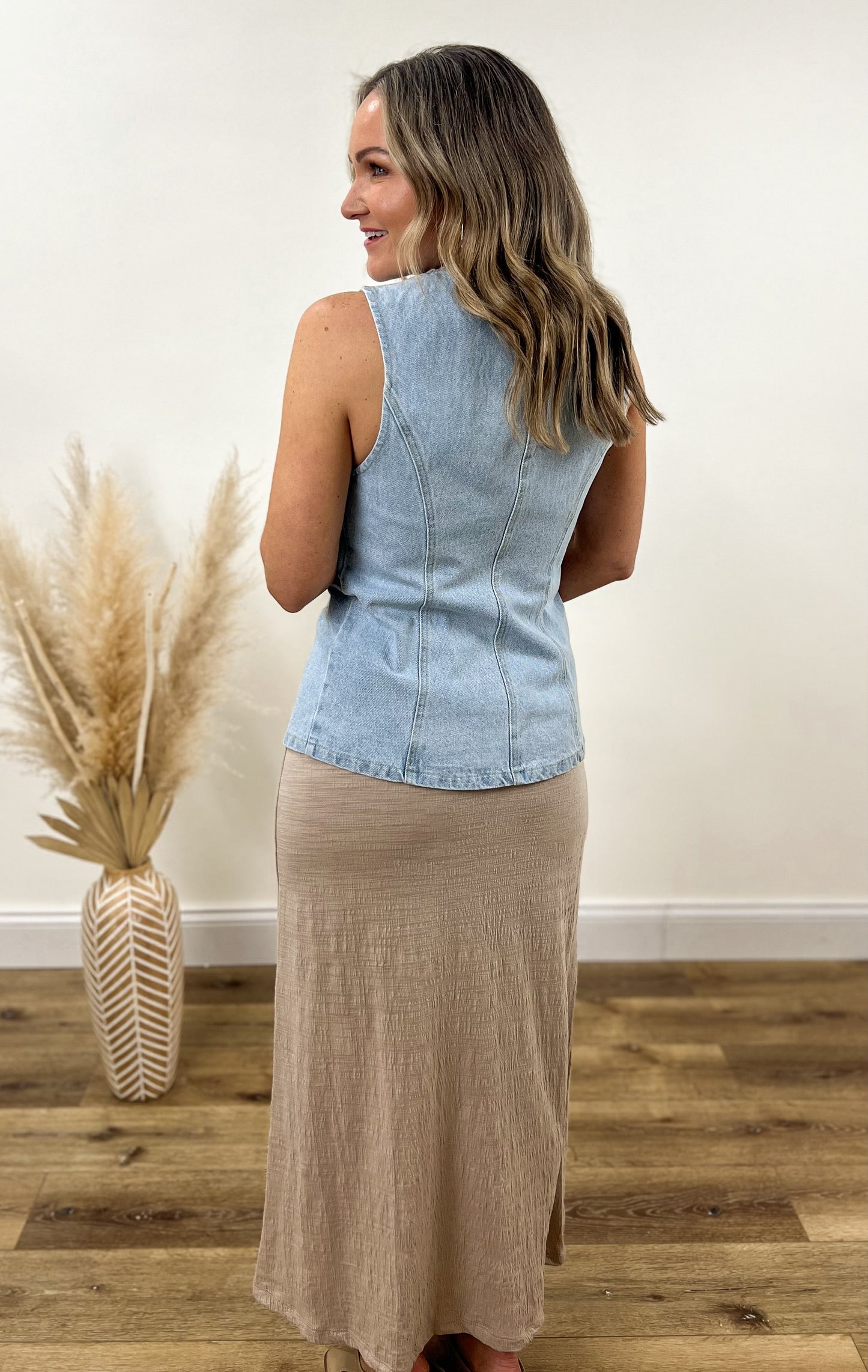Z SUPPLY Delavine Textured Midi Skirt