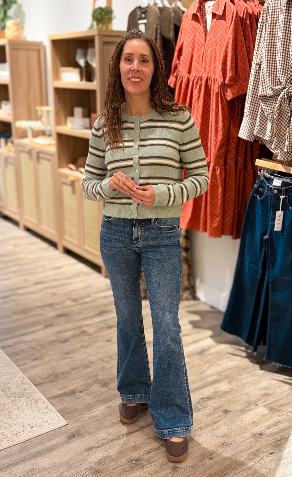 Daze Denim- Heartbreaker Mid Rise Flare