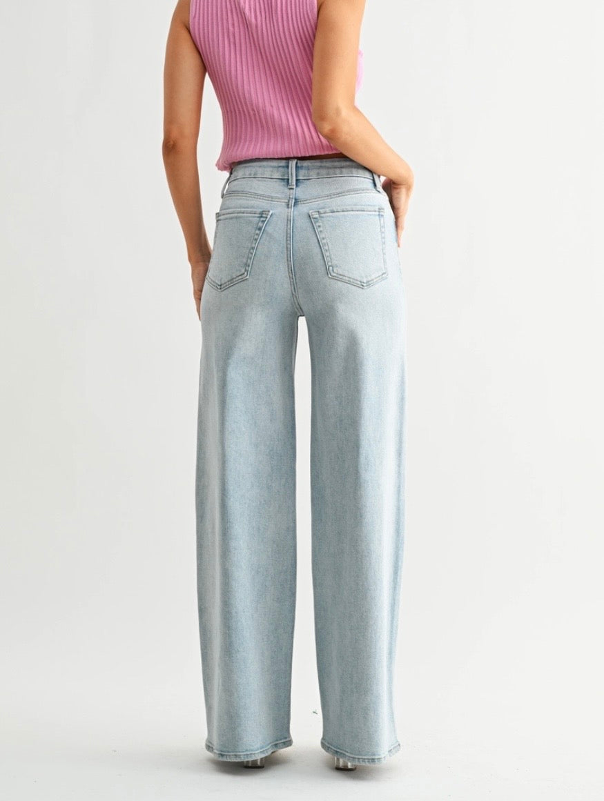 JBD Light Wash Wide Leg